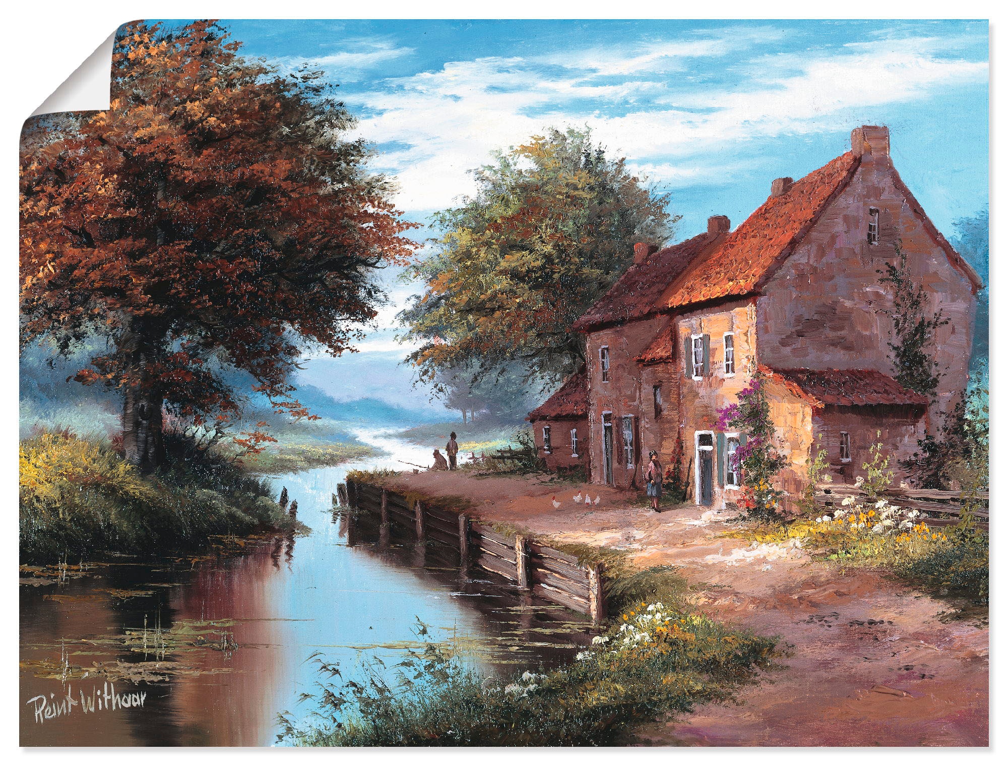 Artland Wandbild "Früher Morgen" Gewässer 1 Stk. tlg. als Leinwandbild, Poster in verschied. Größen