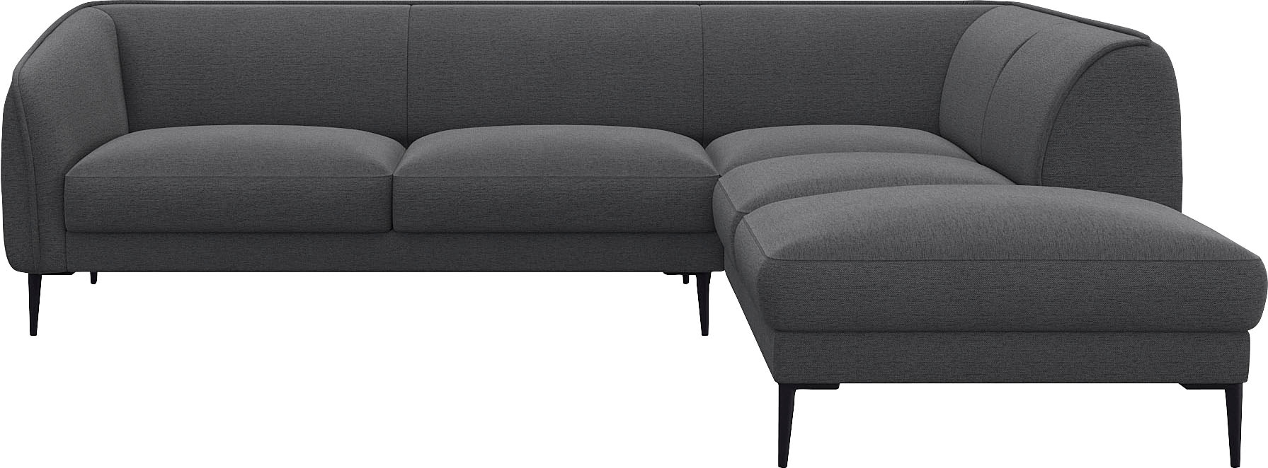 FLEXLUX Ecksofa "Belle Designsofa, L-Form, B/T 268/209 cm", Skandinavisches günstig online kaufen