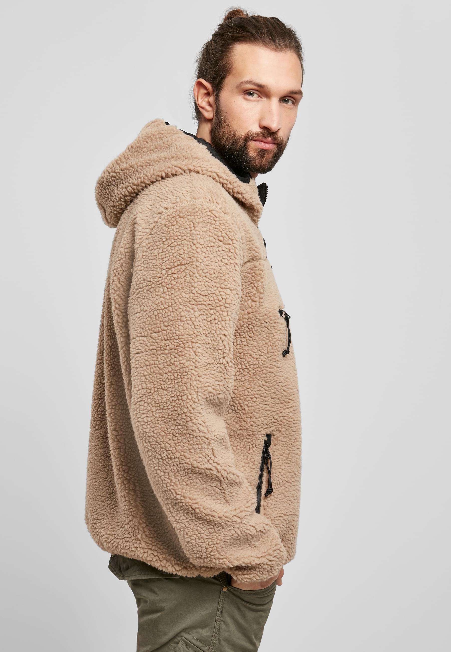 Brandit Anorak »Brandit Herren Teddyfleece Worker Pullover«, (1 St.), mit Kapuze