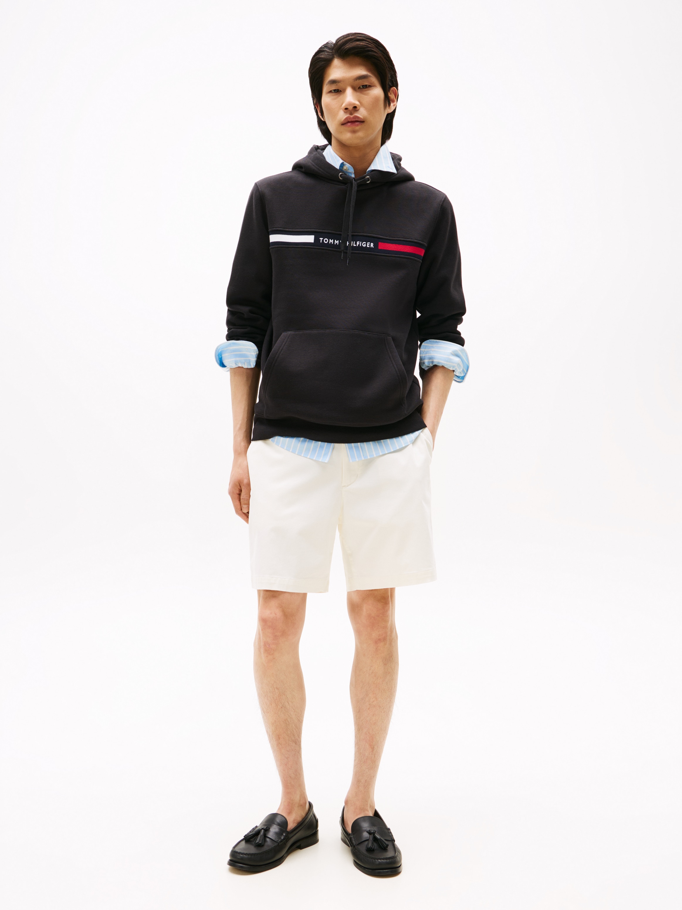Tommy Hilfiger Kapuzensweatshirt »HILFIGER CHEST INSERT HOODY«, mit Kapuze, Kängurutasche, Logoschriftzug