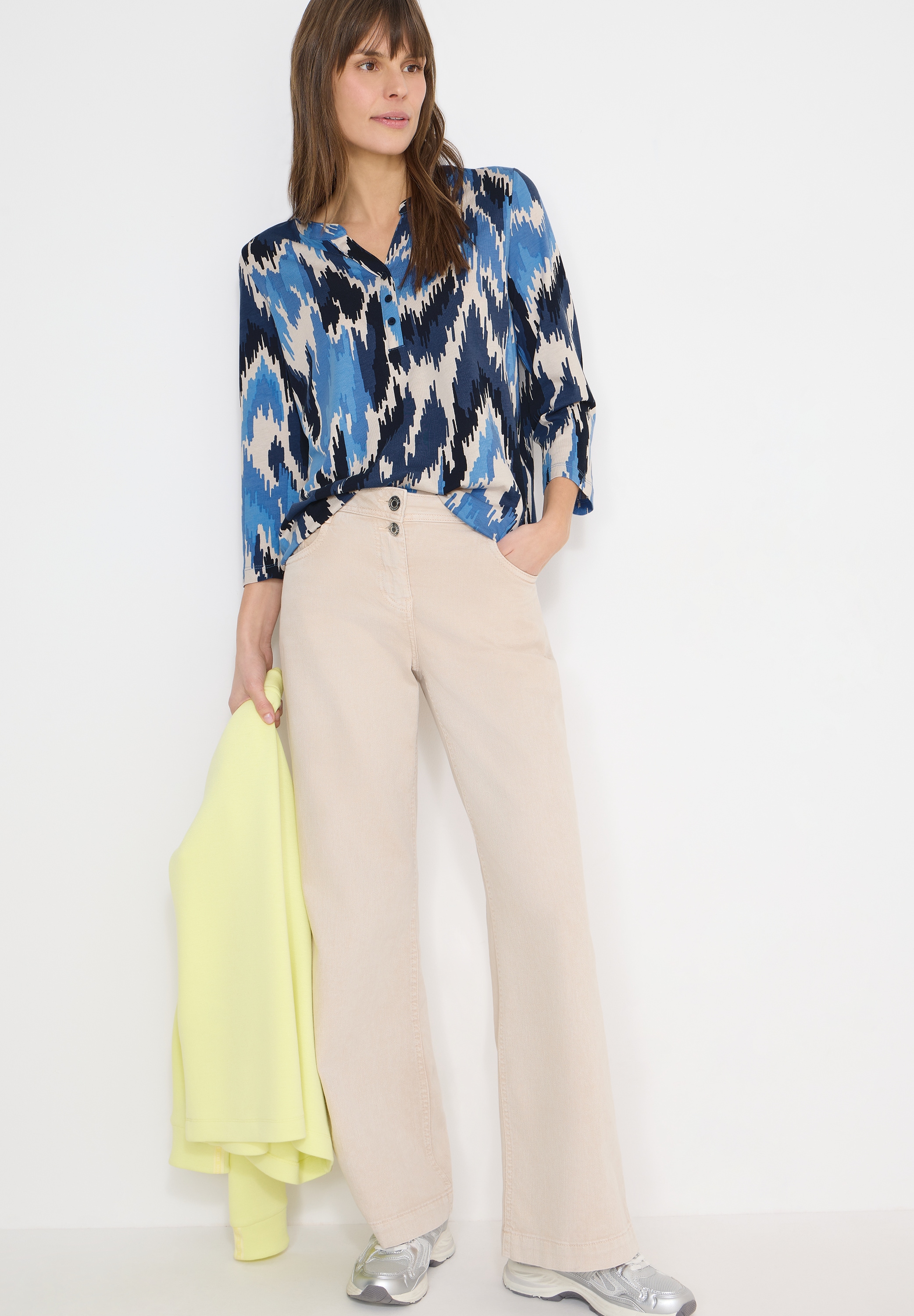 Cecil 3/4-Arm-Shirt mit grafischem Muster und im Tunika-Look