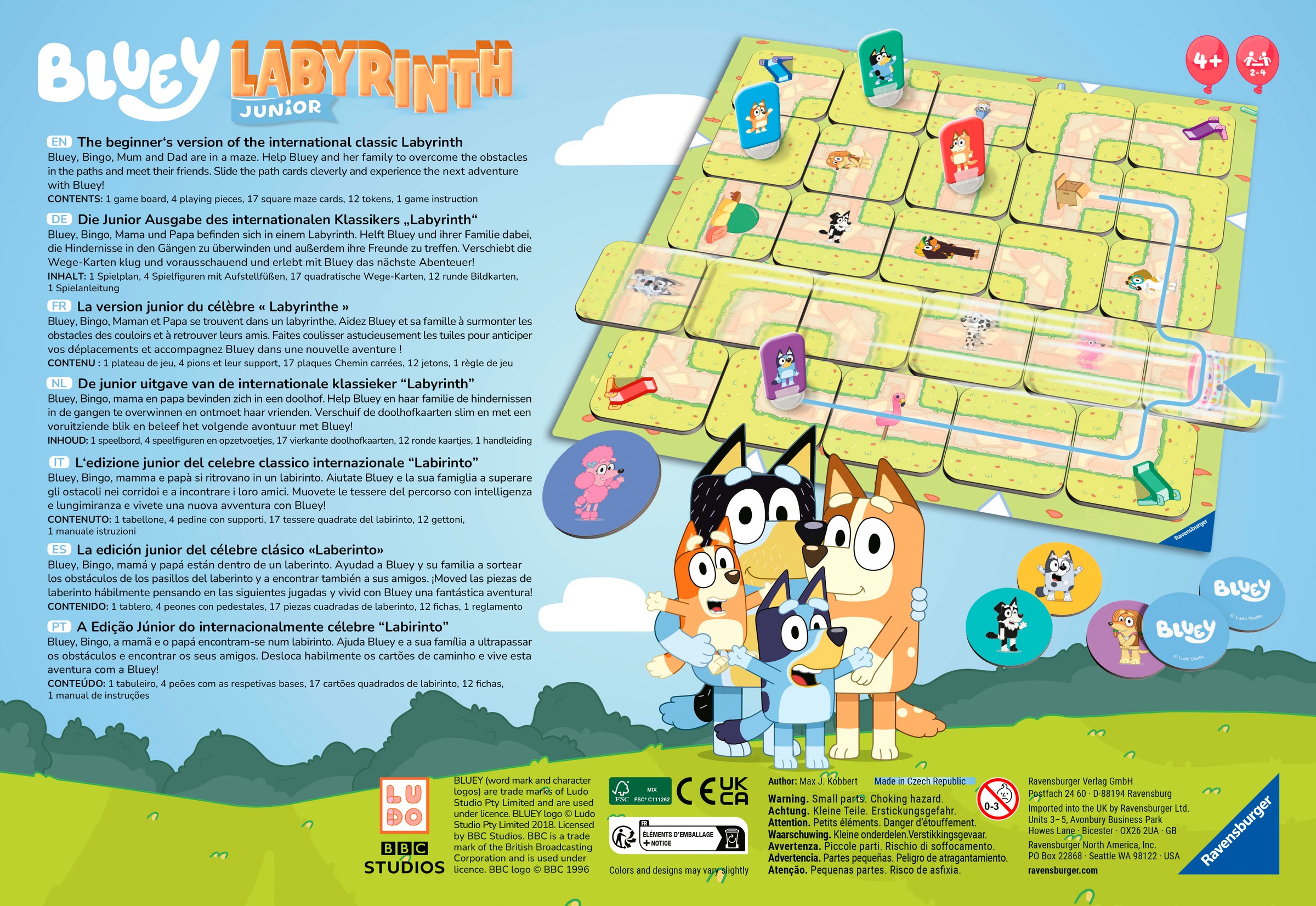 Ravensburger Spiel »Bluey, Junior Labyrinth«, Made in Europe