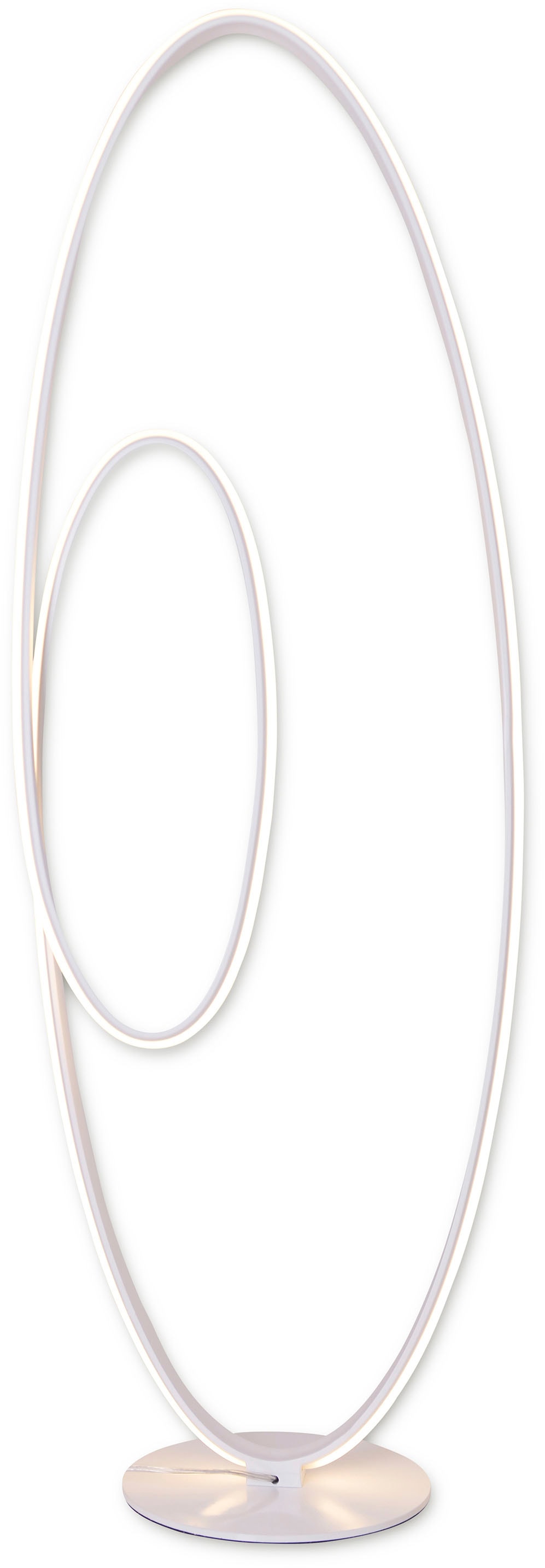 näve LED Stehlampe »Odrive«, 1 flammig, Leuchtmittel LED-Modul | LED fest integriert, oval, dimmbar, geschwungene bogenförmige LED-Streifen, weiß, H: 120cm