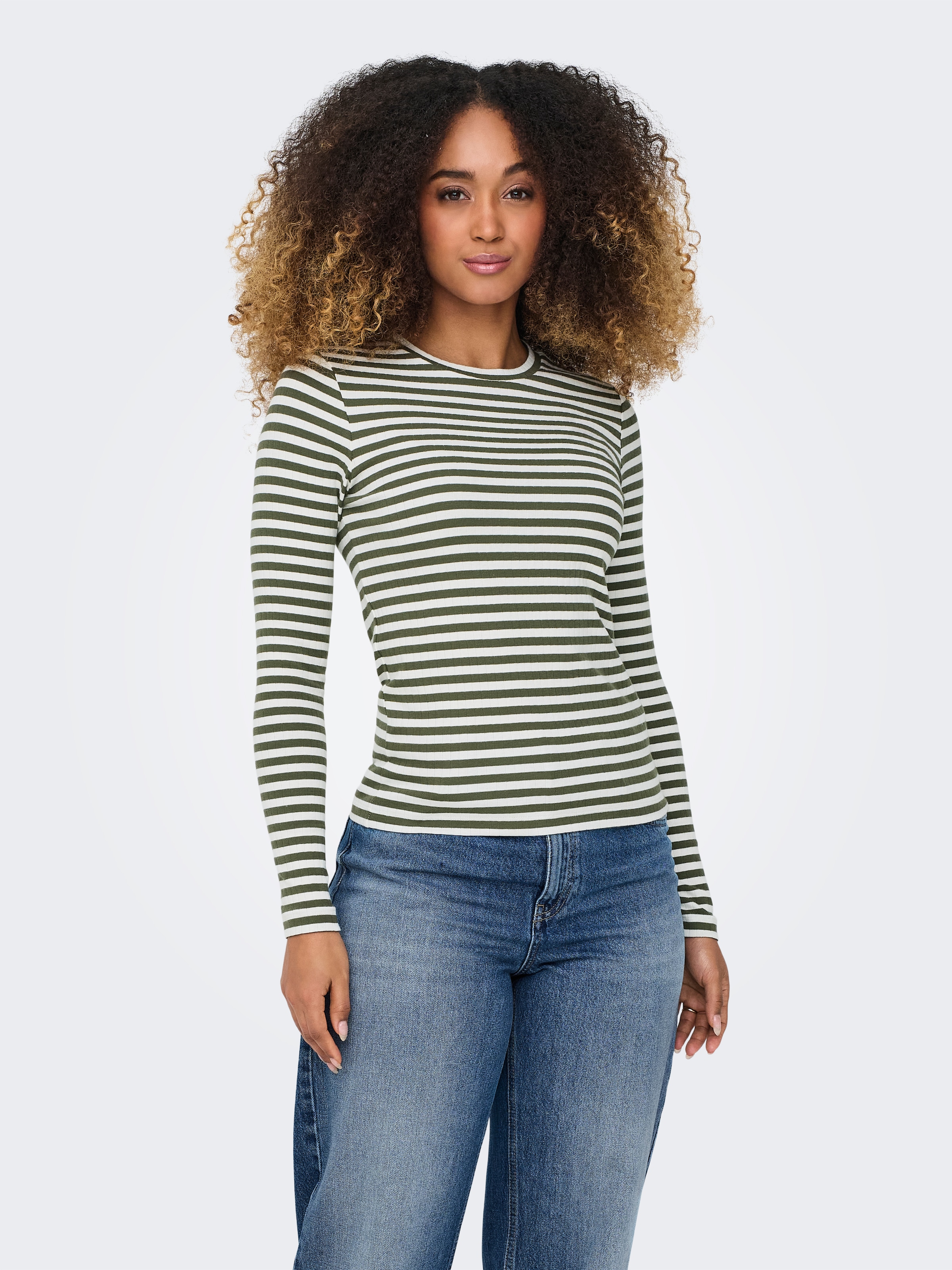 ONLY Langarmshirt »ONLAIDA L/S STRIPED TOP JRS«