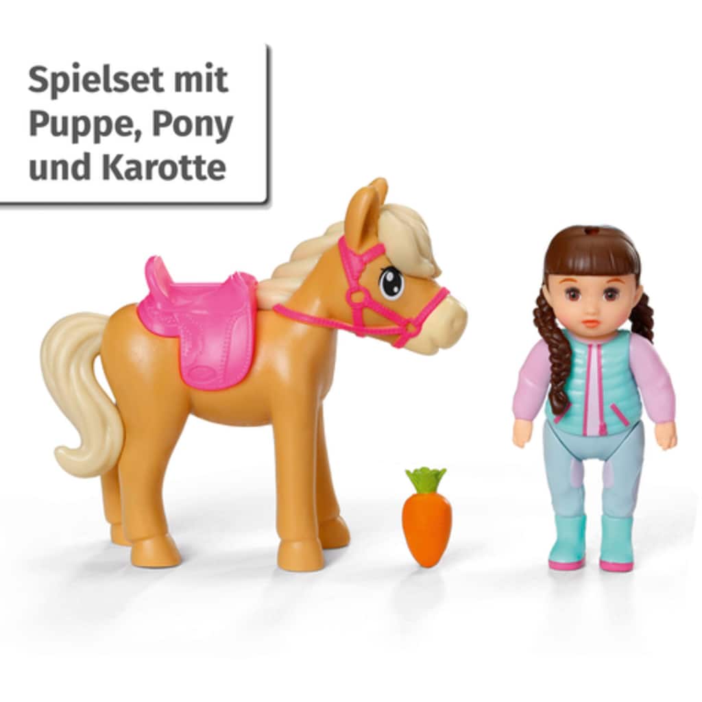 Baby Born Minipuppe »Baby born® Minis Spielset Horse Fun«, inklusive Baby born® Mini Puppe