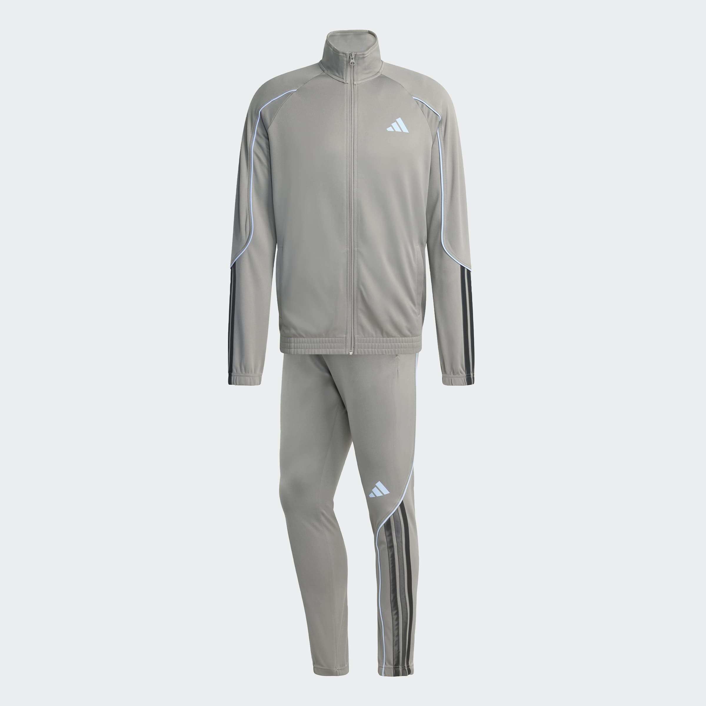 adidas Sportswear Trainingsanzug »STADIUM 3-STREIFEN« 2 tlg. zweiteiliges Set aus Jacke und Hose, aus leichtem Polyester