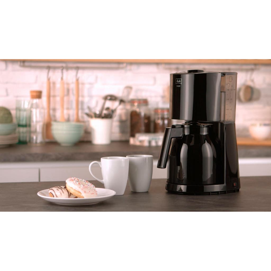 Melitta Filterkaffeemaschine »Enjoy Therm 1017-06 schwarz«, 1,1 l Kaffeekanne, Papierfilter, 1x4