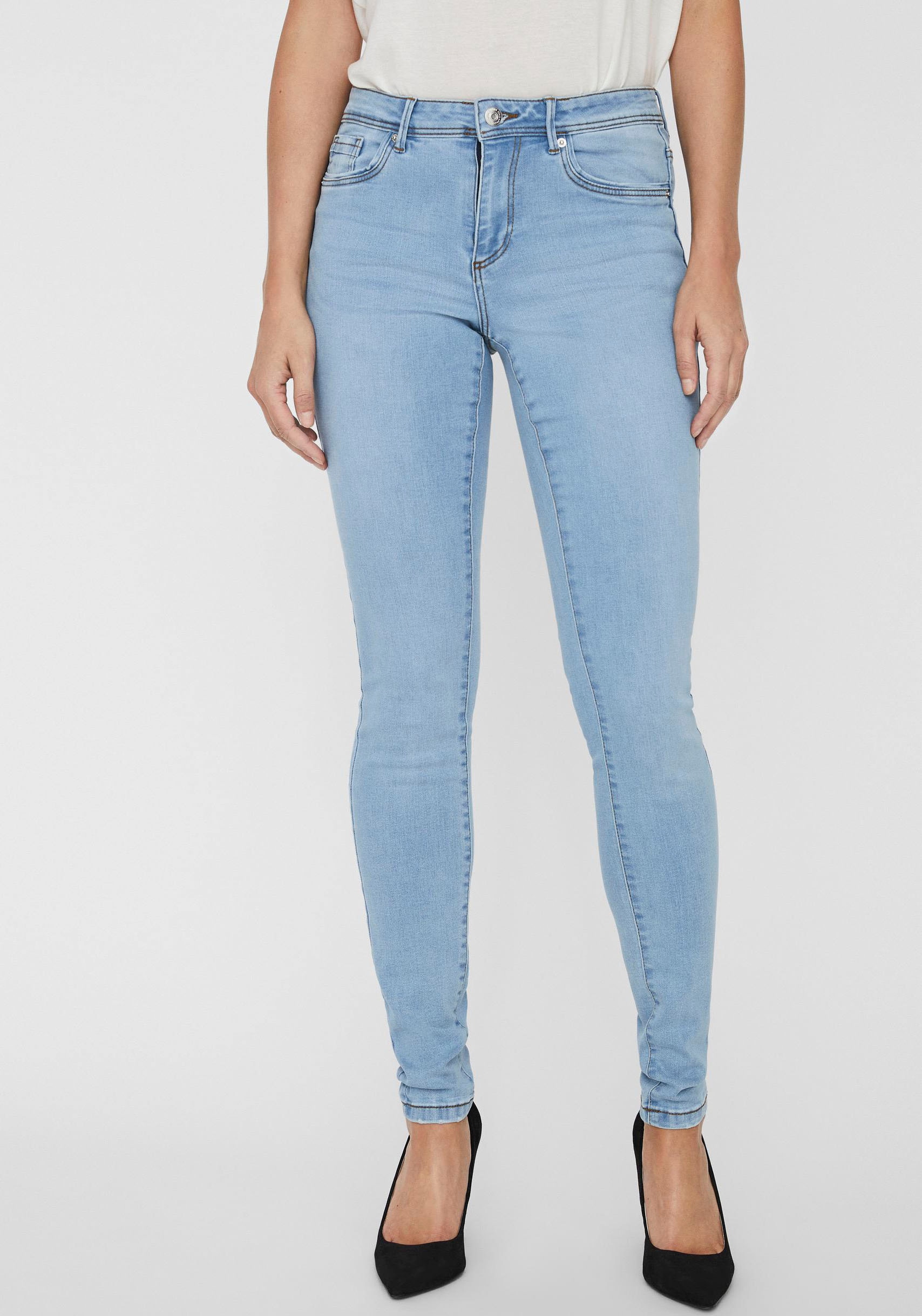 Vero Moda Skinny-fit-Jeans "VMTANYA MR S PIPING JEANS VI352 GA NOOS"