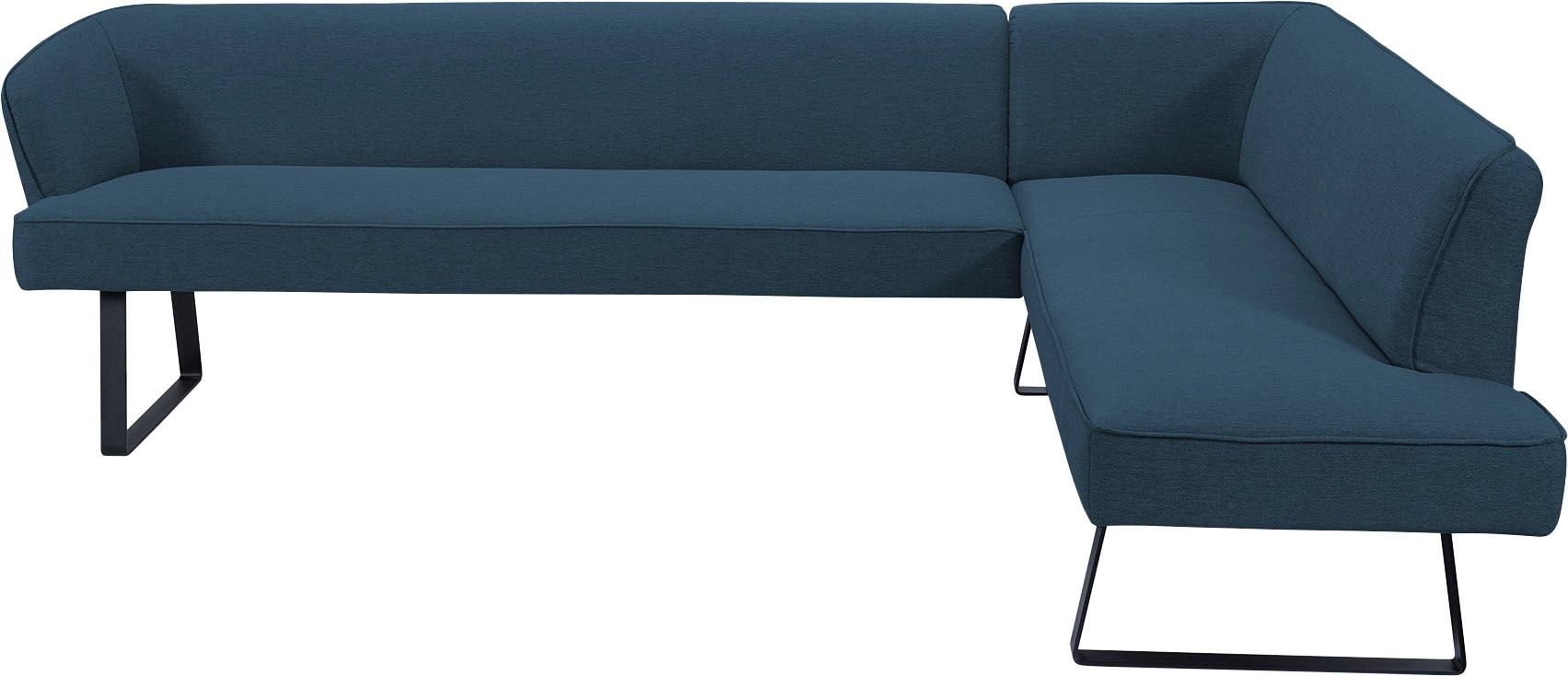 exxpo - sofa fashion Eckbank »Americano«, mit Keder und Metallfüßen, Bezug in verschiedenen Qualitäten