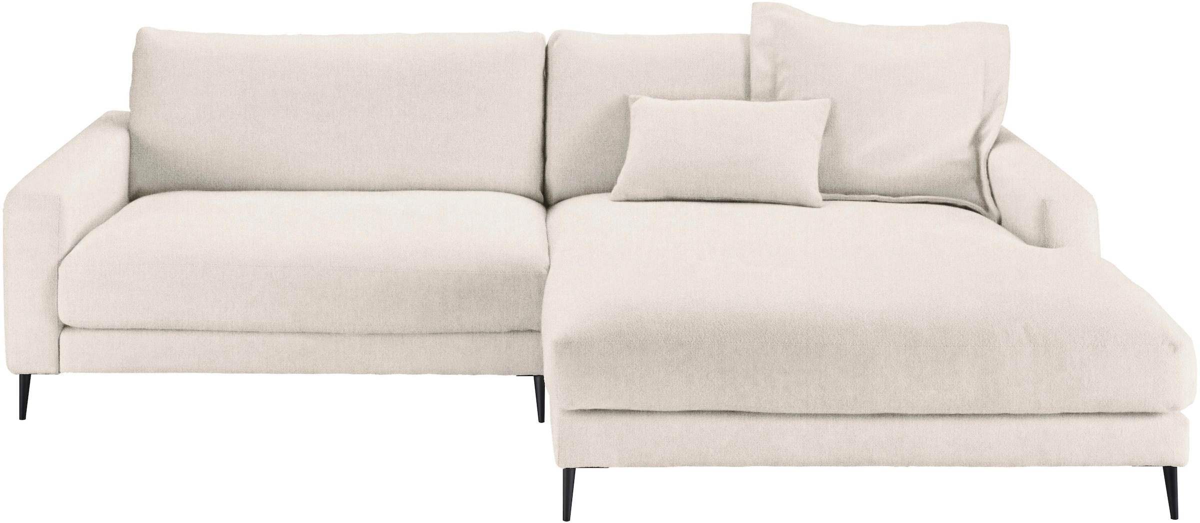 Home affaire Ecksofa "Downtown, B/T/H: 272/190/84 cm L-Form" weicher Sitzko günstig online kaufen