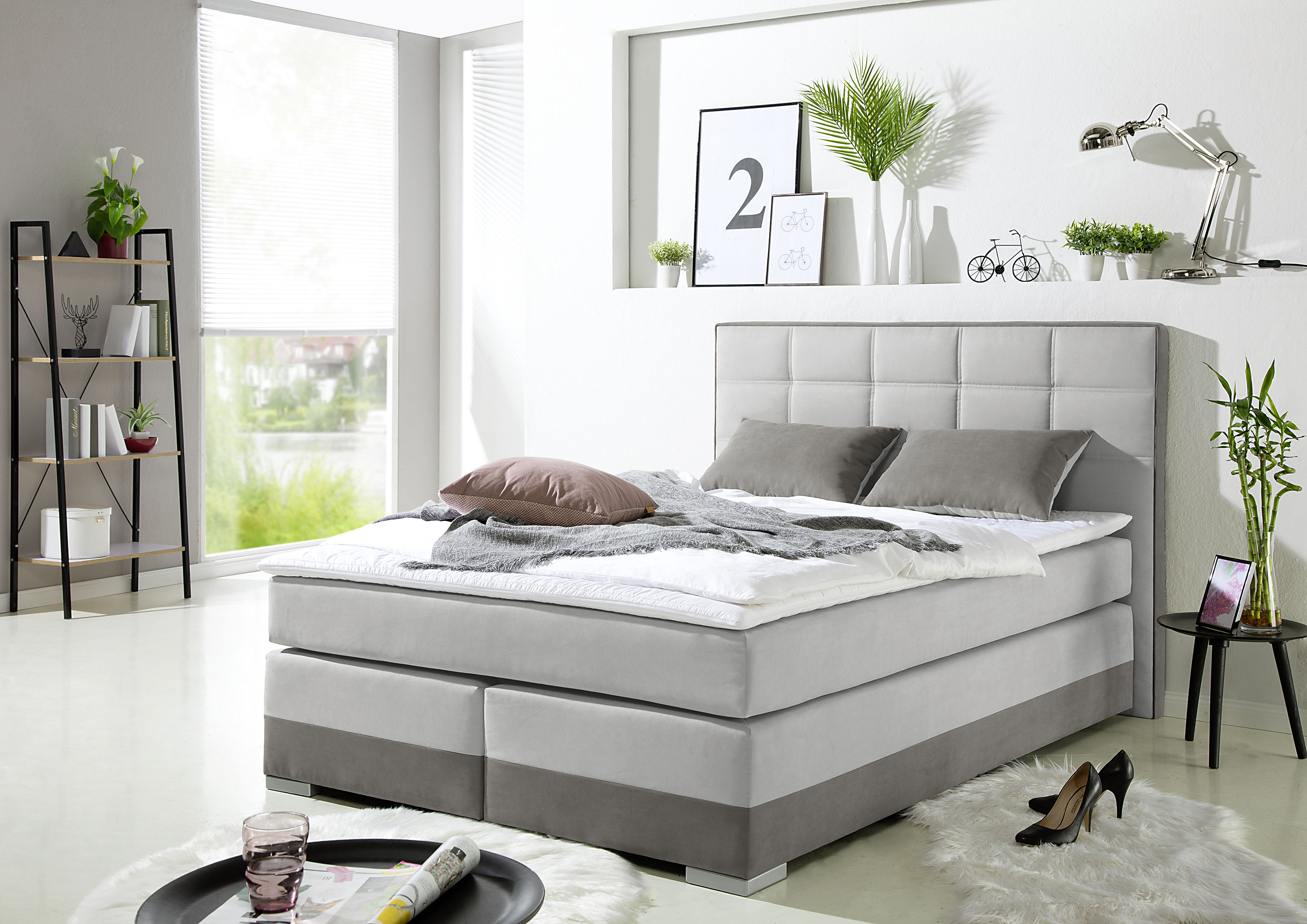 Home affaire Boxspringbett inklusive Topper und Wendekissen
