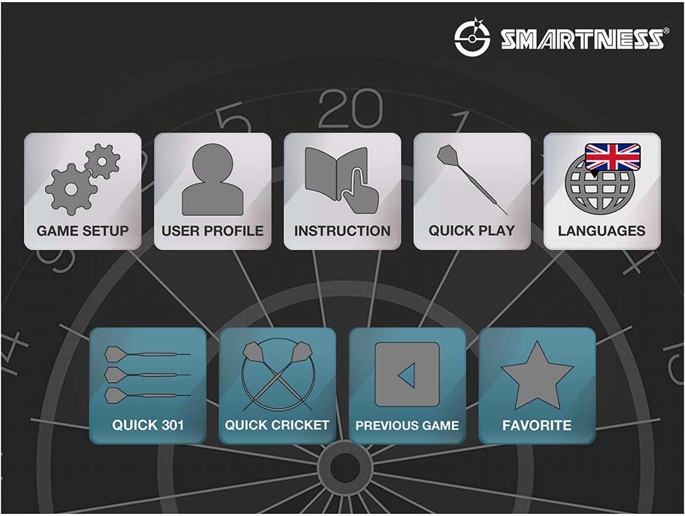 SMARTNESS® Dartscheibe »Elektronische Dartscheibe, Arcadia 4.0«