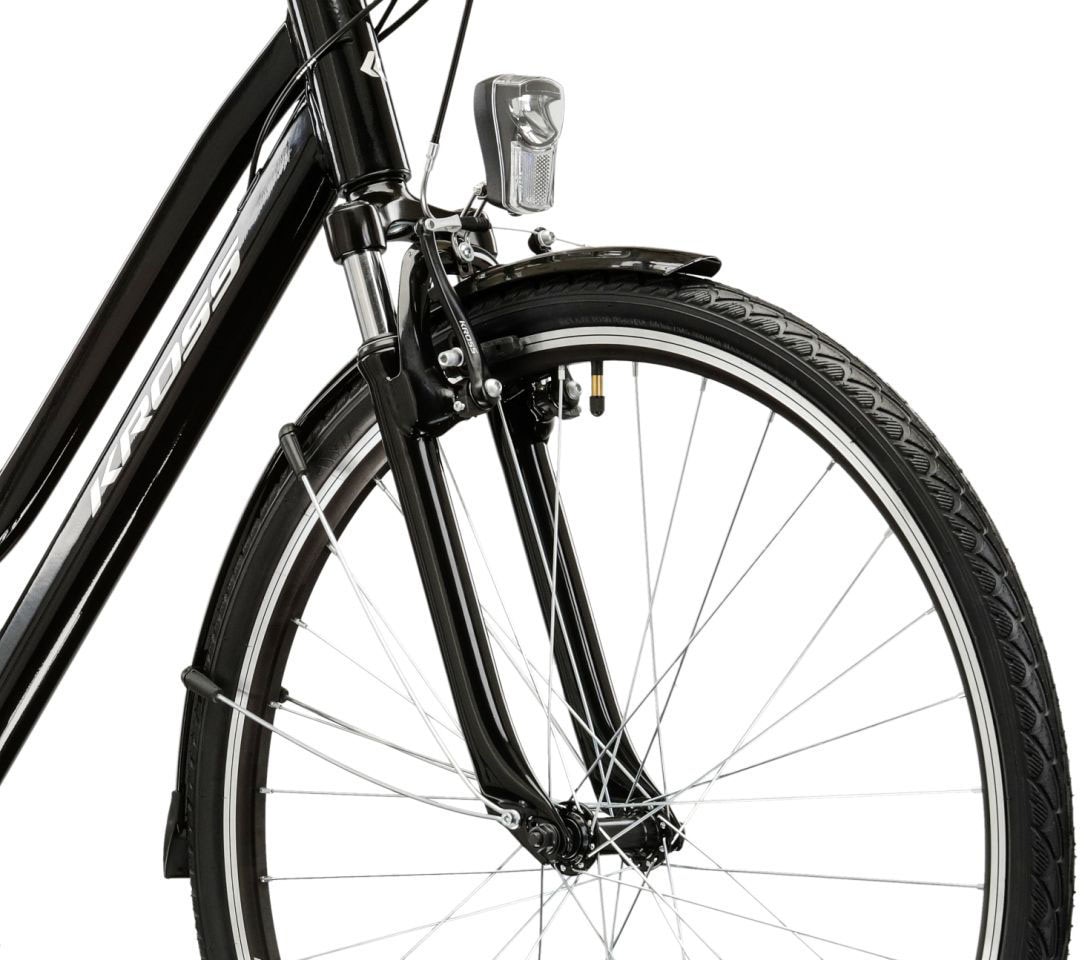 Kross Trekkingrad »Damen-Trekkingrad 28" Trans 1.0 Schwarz 21 Gänge« 21 Gang Shimano TOURNEY TY300 Schaltwerk Kettenschaltung