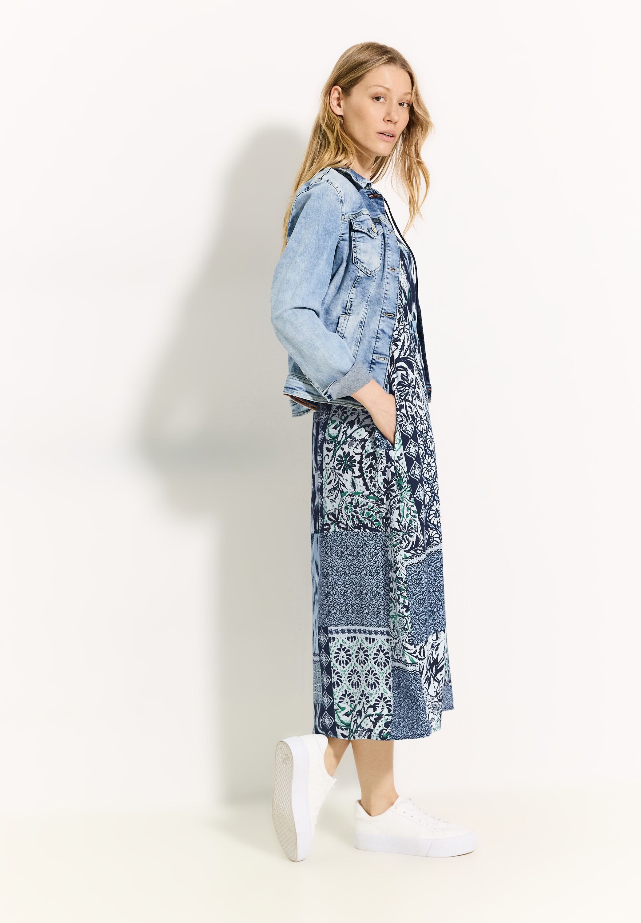 Thumbnail - Cecil Sommerkleid Ohne Taschen aus Viskose