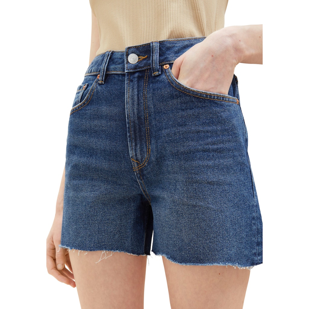 TOM TAILOR Denim Jeansshorts, mit Used Look und Waschung