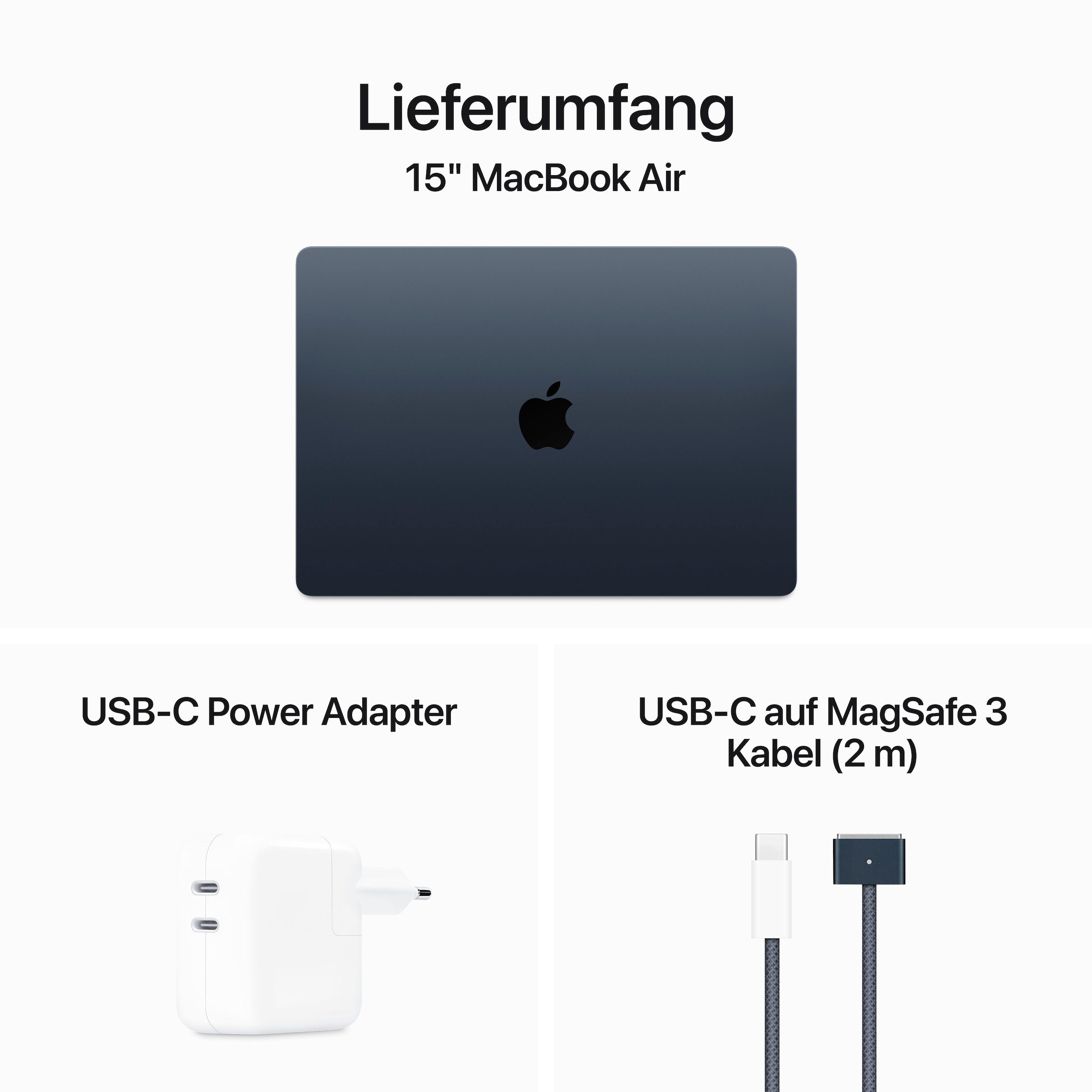 Apple Notebook »MacBook Air 15"«, 38,91 cm, / 15,3 Zoll, Apple, M3, 10-Core CPU, 256 GB SSD