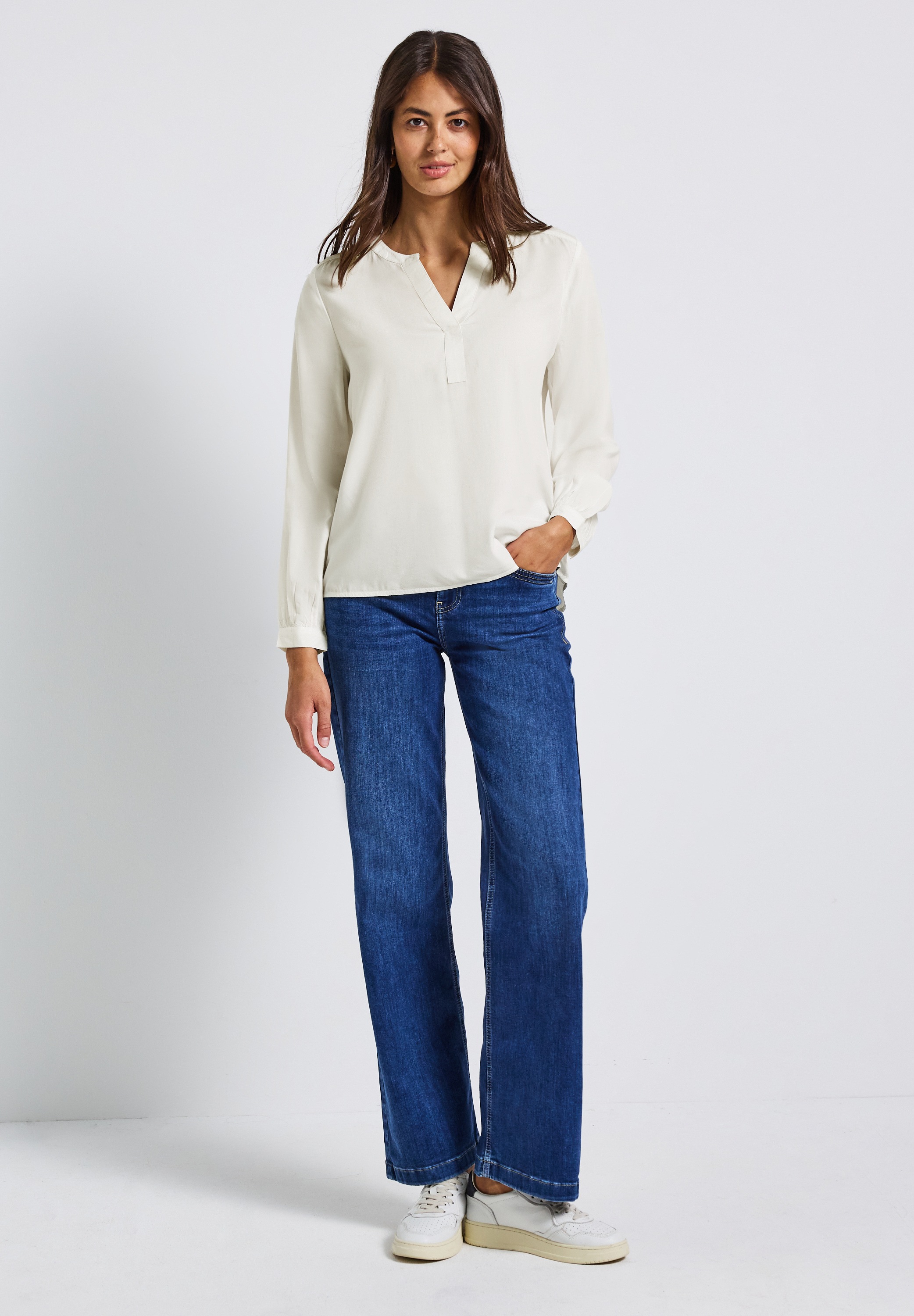 Thumbnail - STREET ONE Langarmbluse aus softer Viskose