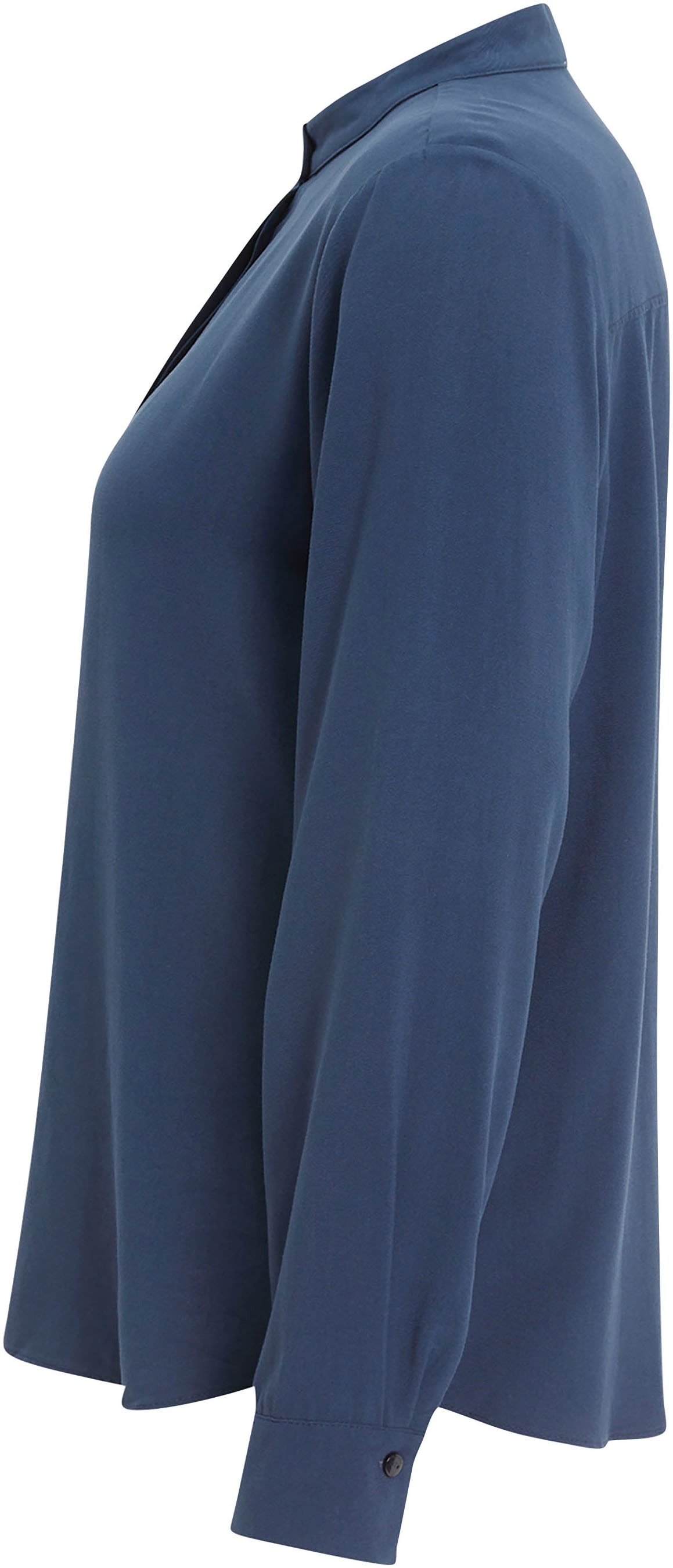 Tamaris Langarmbluse mit leichtem Stehkragen