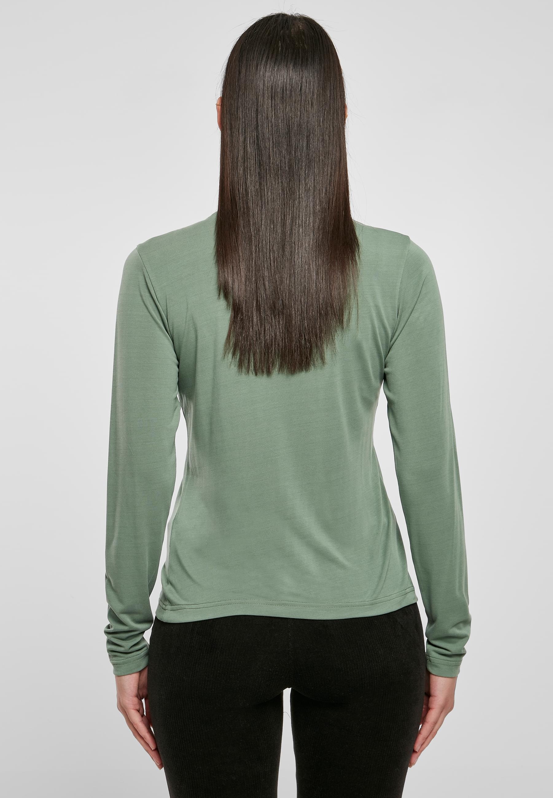 URBAN CLASSICS Langarmshirt »Urban Classics Damen Ladies Modal Turtleneck Longsleeve«, (1 tlg.)