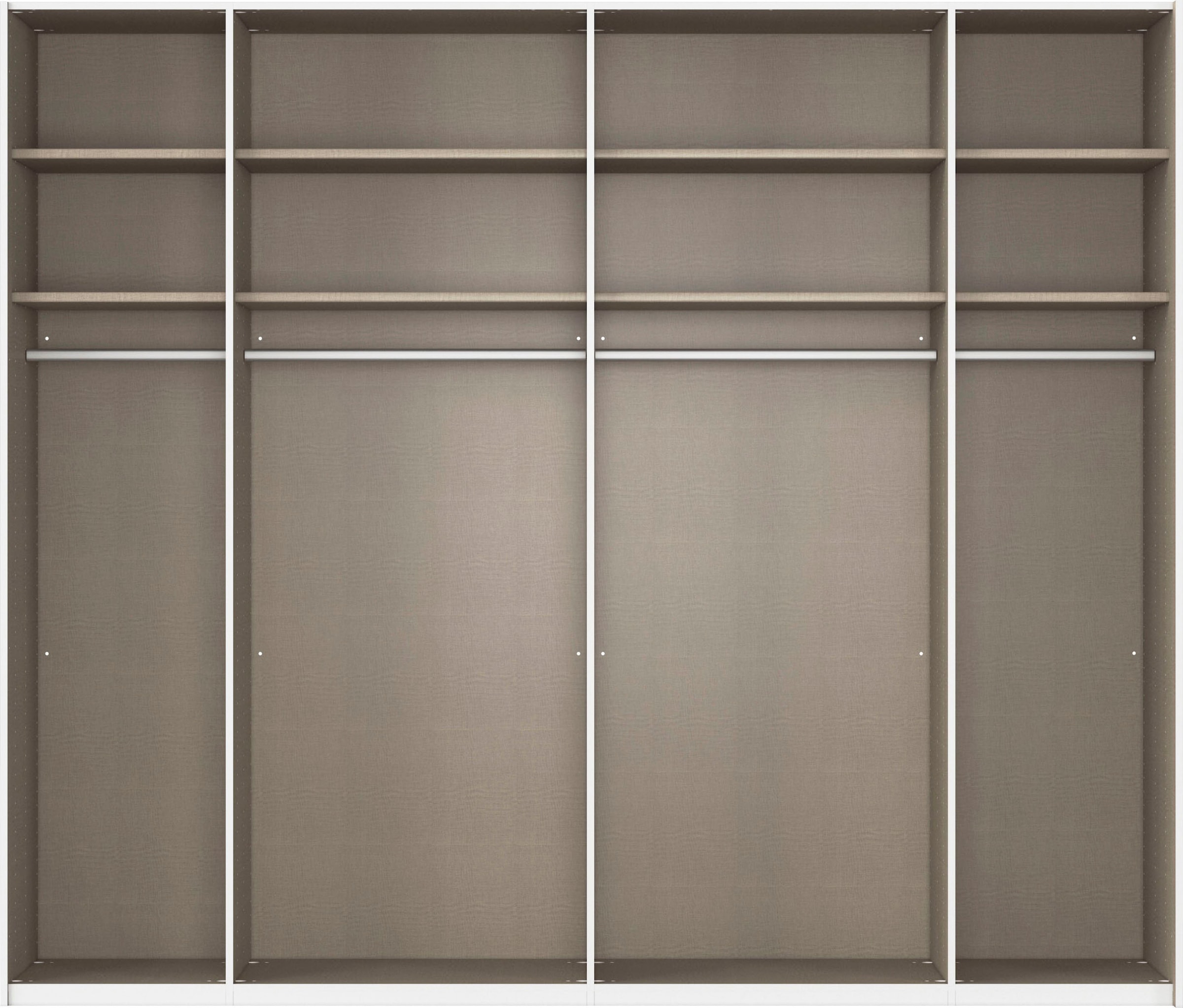 rauch Schwebetürenschrank »Kleiderschrank Schrank Garderobe Wäscheschrank TEGIO«, mit hochwertigen Holzdekoraufleistung und Glasfront MADE IN GERMANY