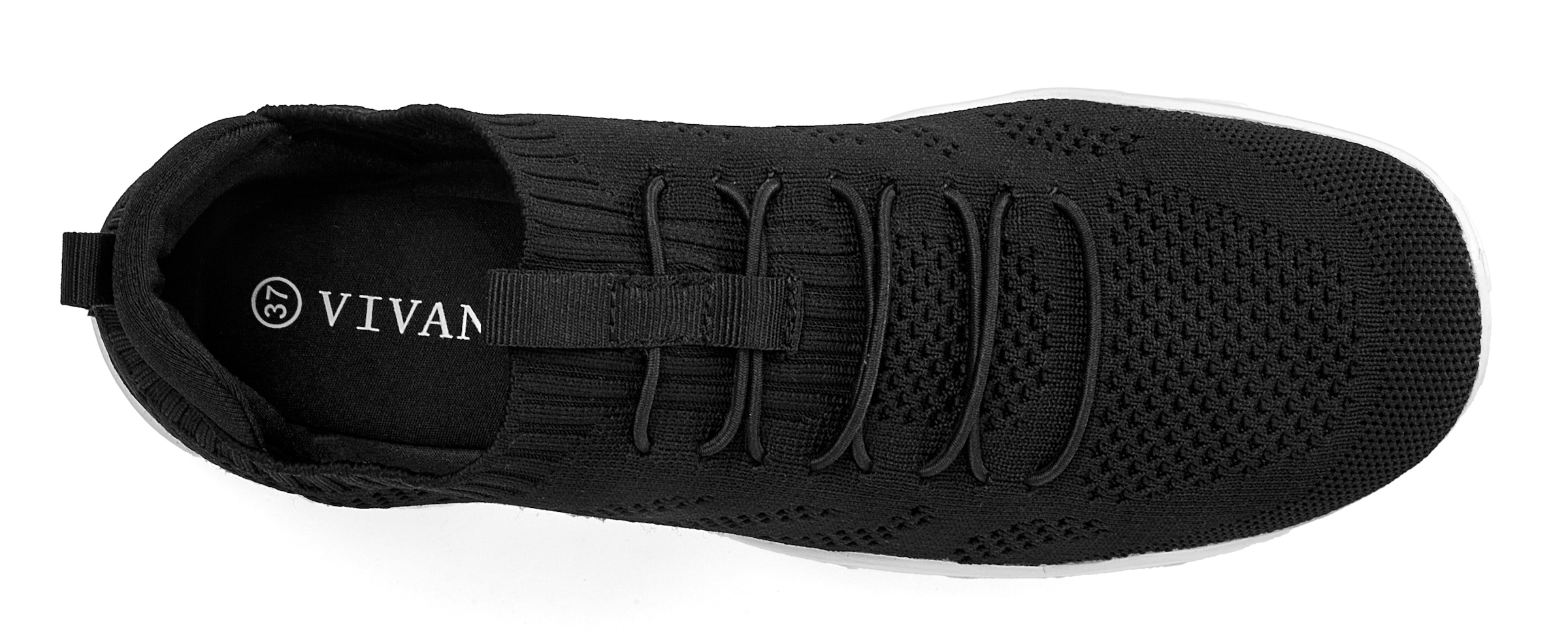 Vivance Sneaker »Freizeitschuh, Halbschuh mit ultraleichter und flexibler Sohle,«, zum Reinschlüpfen mit elastischen Schnürbändern VEGAN