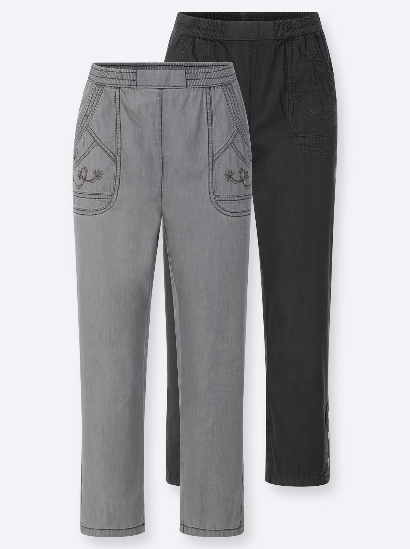 Thumbnail - Classic Basics Caprijeans 2 tlg.