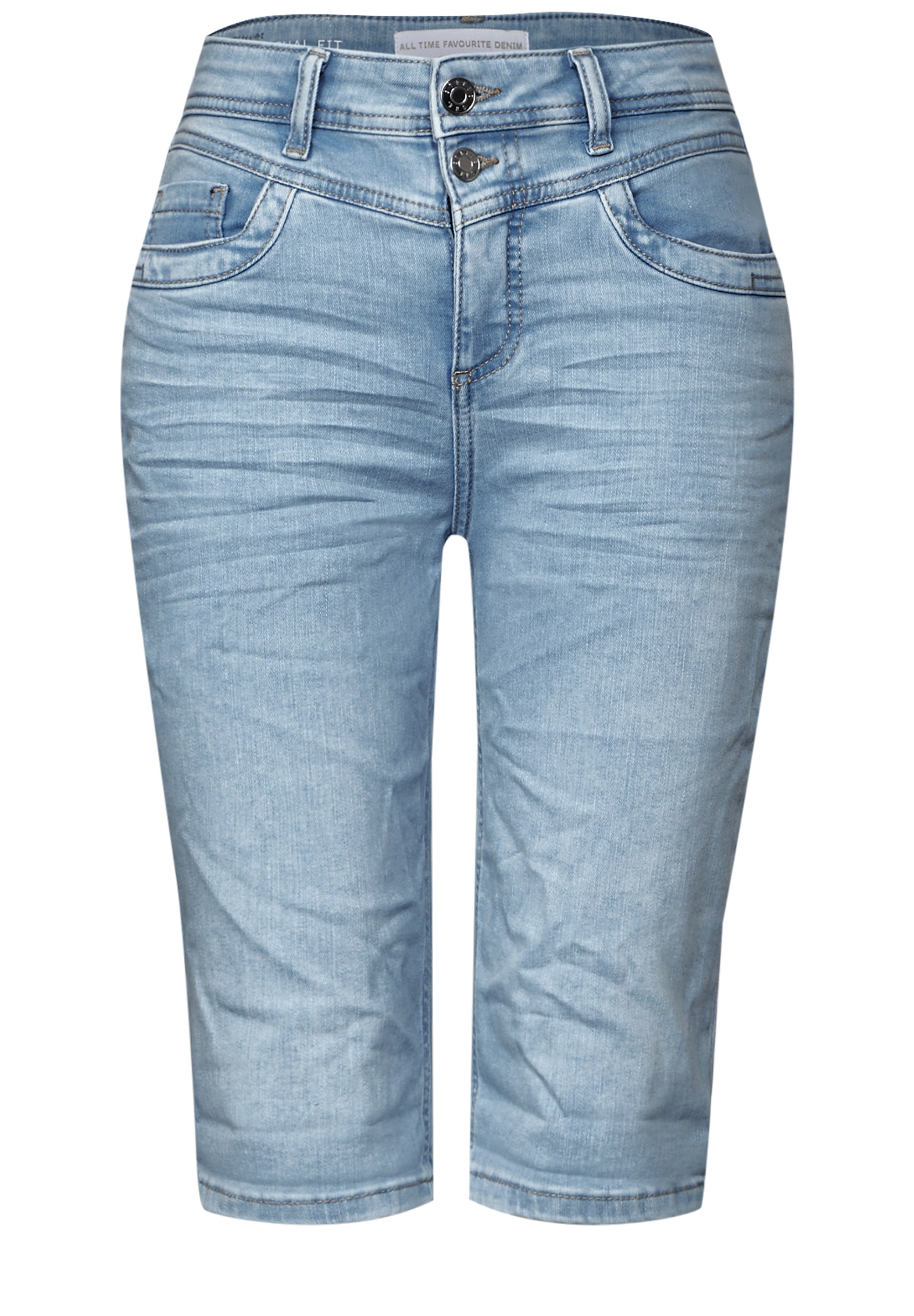 STREET ONE Slim-fit-Jeans, aus Baumwolle mit Stretchanteil