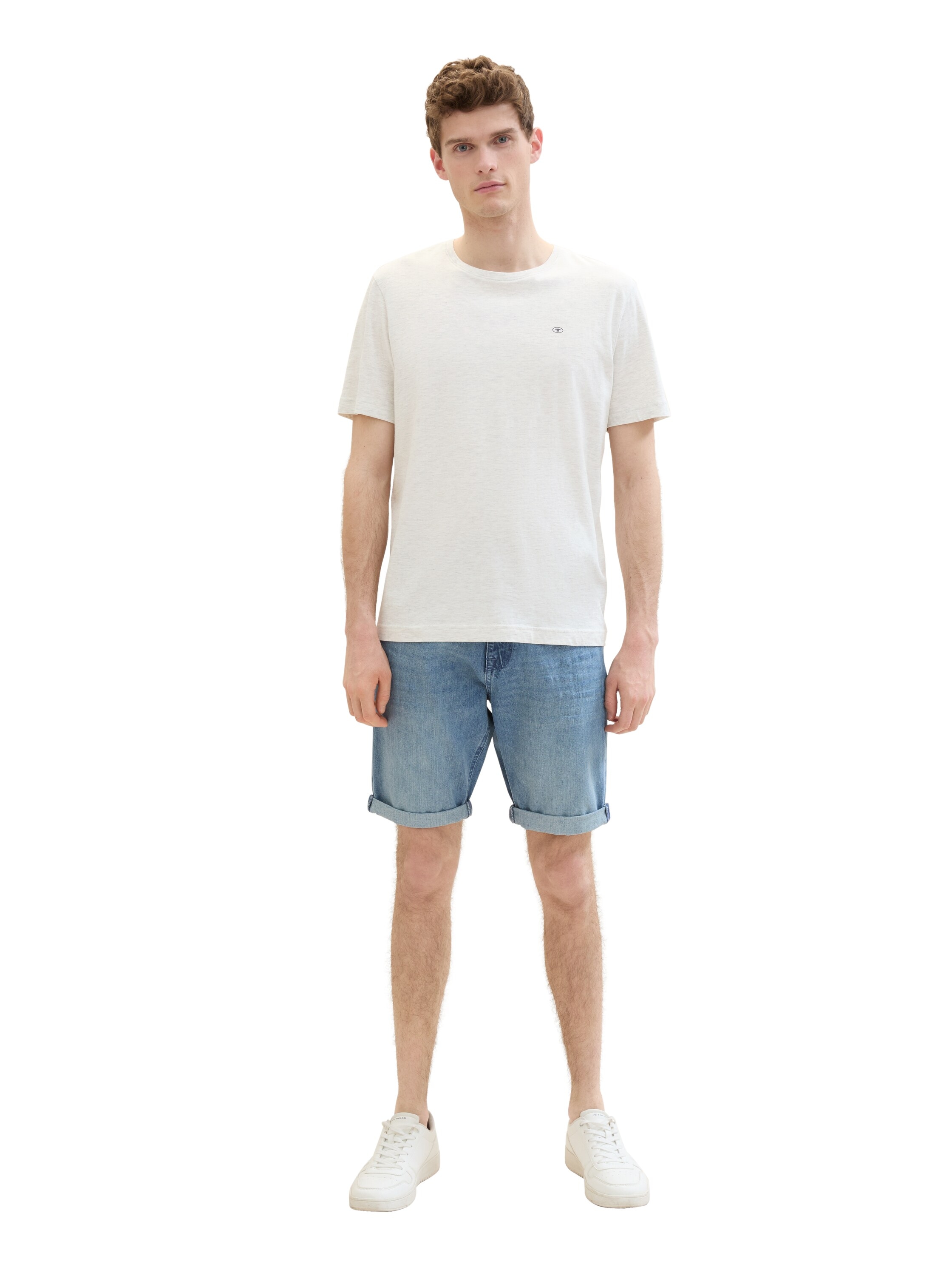 TOM TAILOR Jeansbermudas »JOSH«, mit Markenlabel