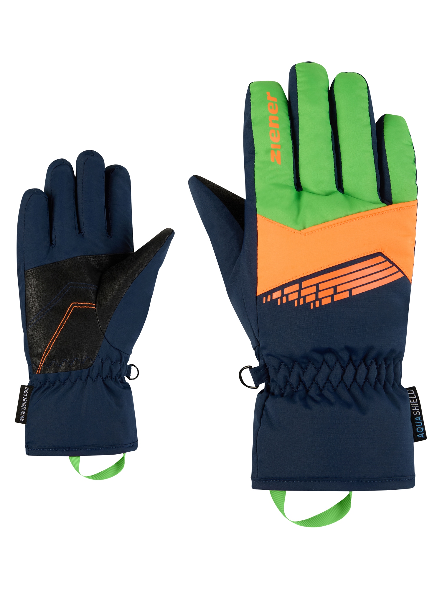 Ziener Skihandschuhe "LAVIVI-Z AQUASHIELD JUNIOR" warm, wasserdicht, winddicht, atmungsaktiv
