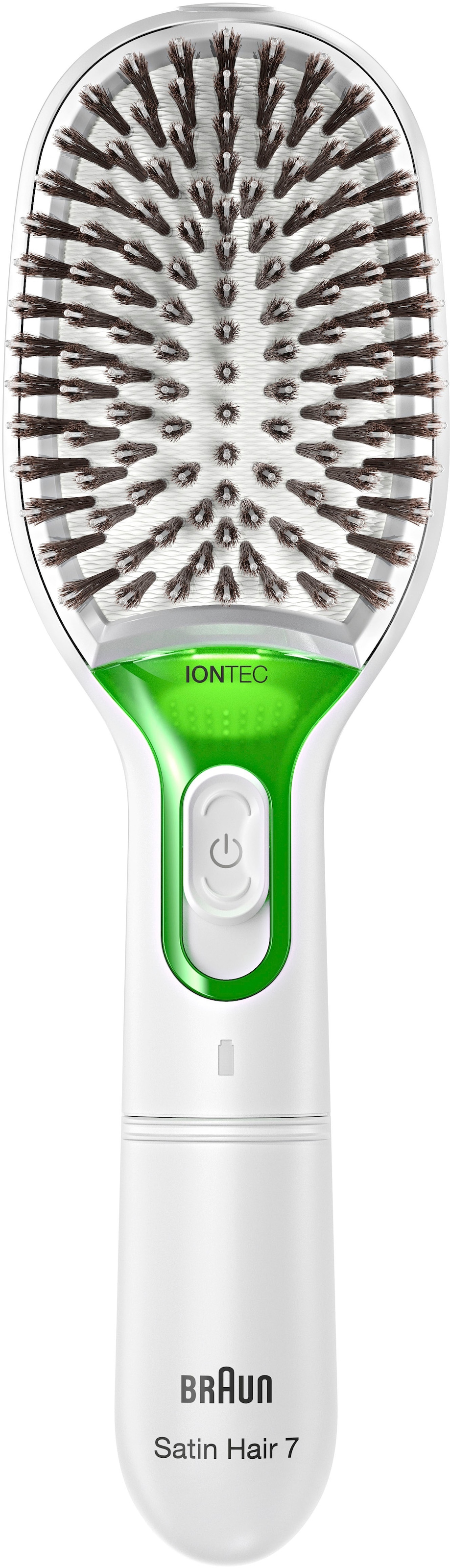 kaufen Elektrohaarbürste Ionen-Technologie Bürste »Satin und Technologie Hair IONTEC Naturborsten«, BAUR 7 mit | Braun