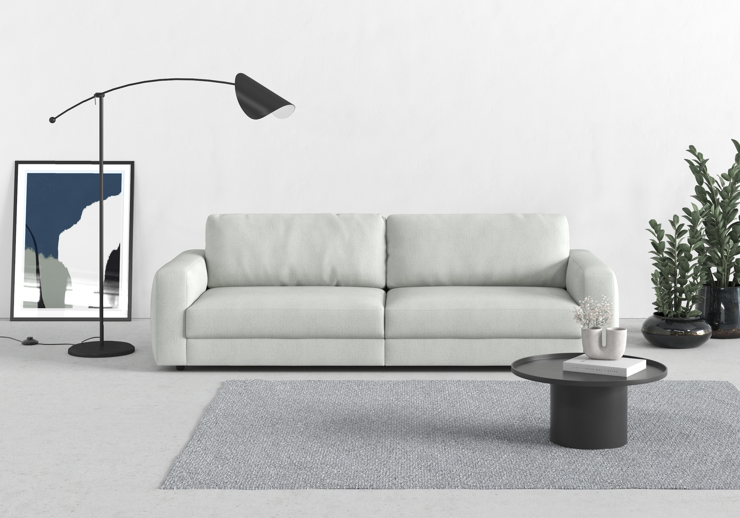 TRENDMANUFAKTUR Big-Sofa "Bourbon" extra tiefe Sitzfläche, wahlweise mit Si günstig online kaufen