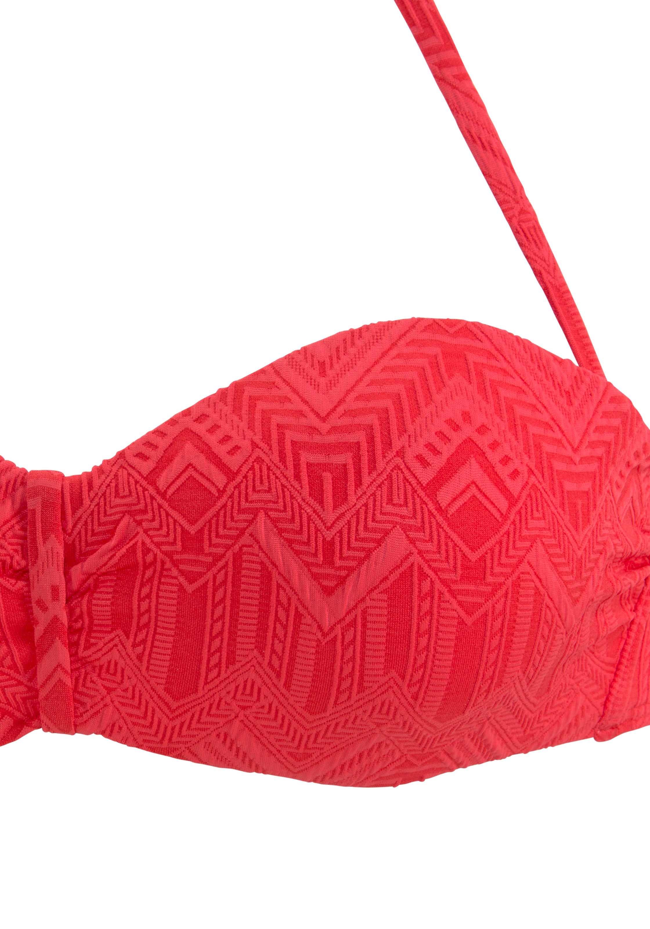 Buffalo Bügel-Bandeau-Bikini »Romance«, aus Strukturware