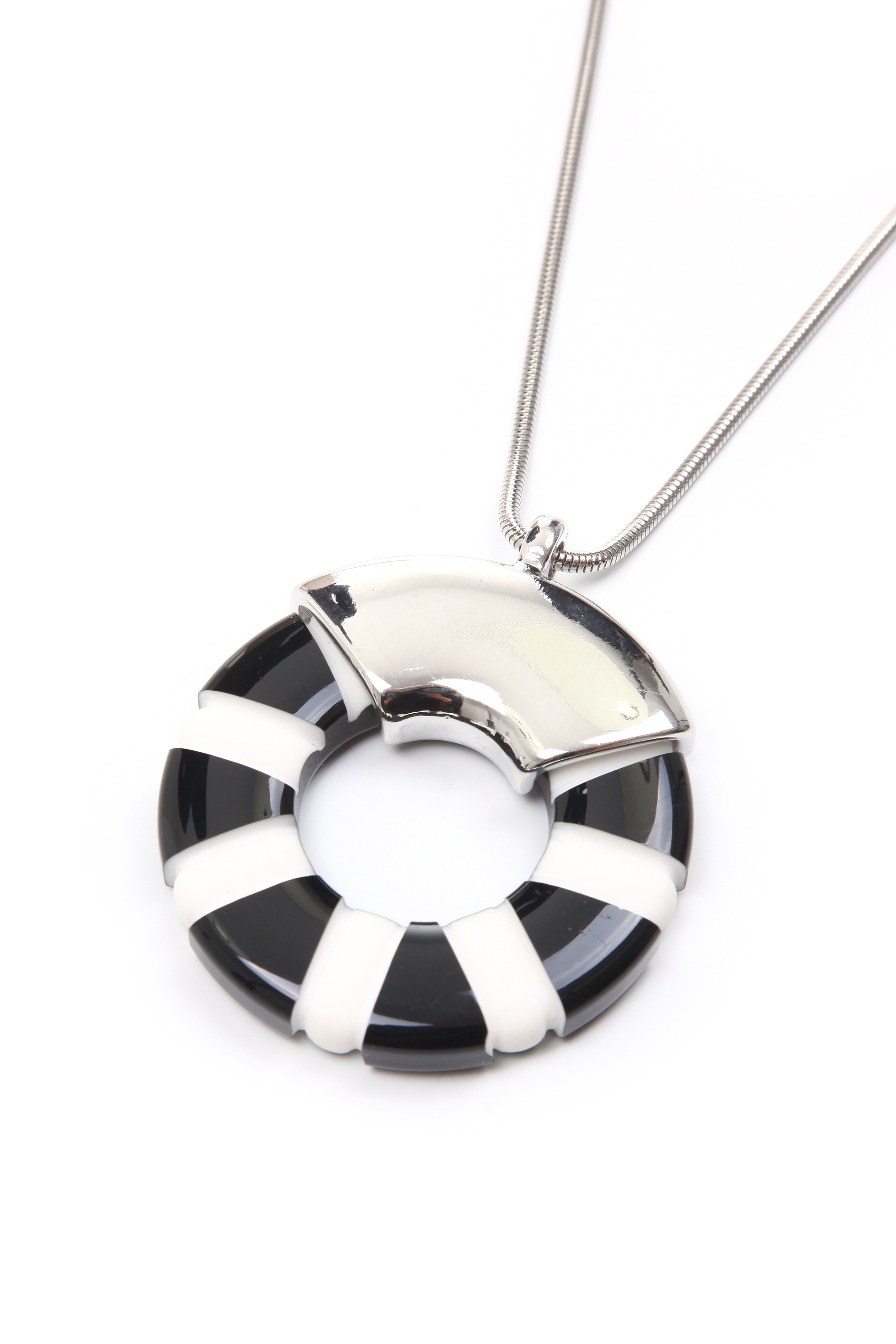 COLLEZIONE ALESSANDRO Lange Kette »Marla«, mit rundem maritinem Anhänger