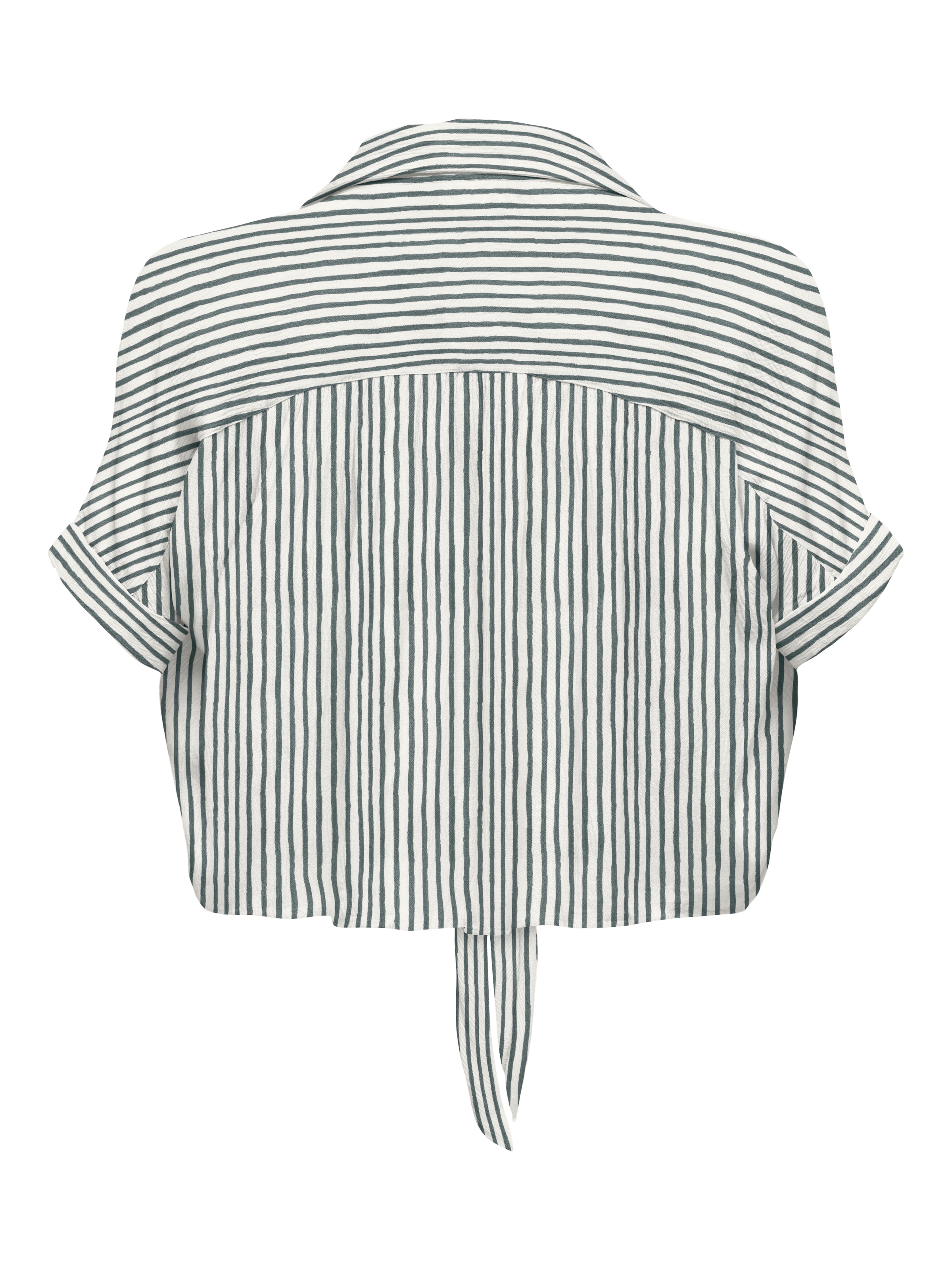 ONLY Kurzarmbluse »ONLPAULA LIFE S/S TIE SHIRT WVN NOOS«