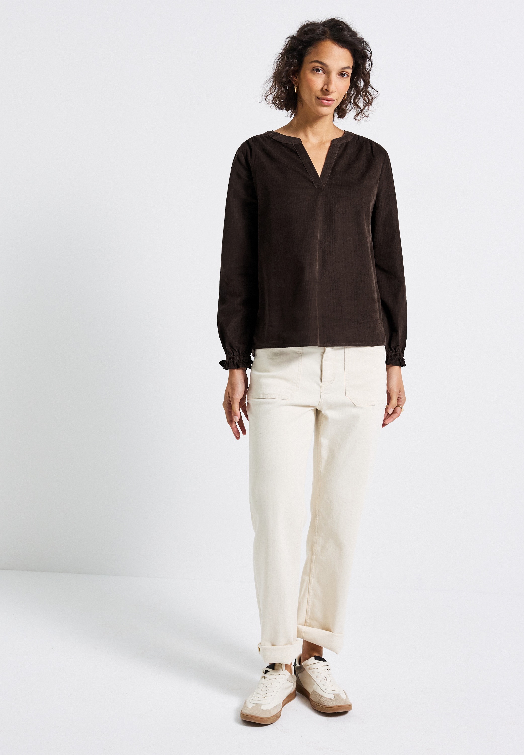 Thumbnail - STREET ONE Langarmbluse aus reiner Baumwolle