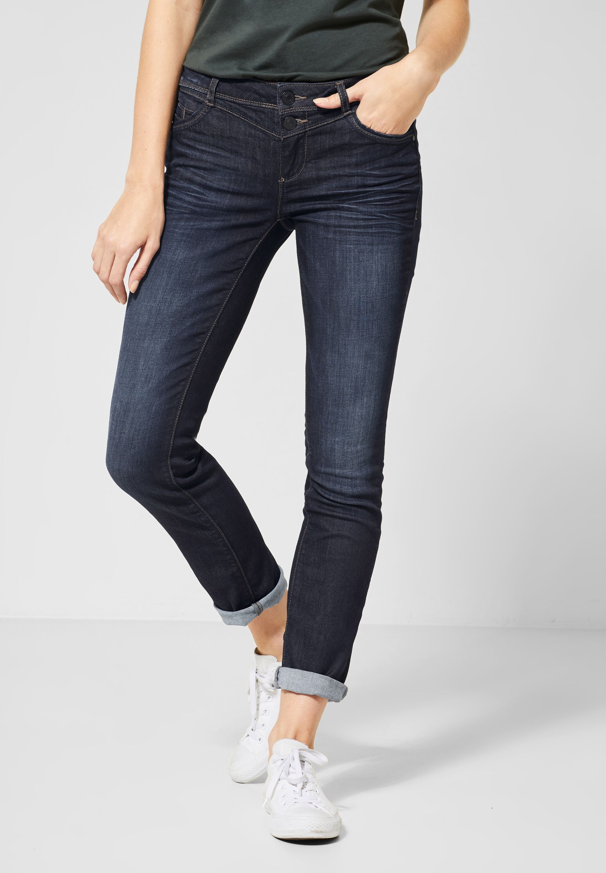 STREET ONE | kaufen Loose-fit-Jeans, Crinkles online mit BAUR
