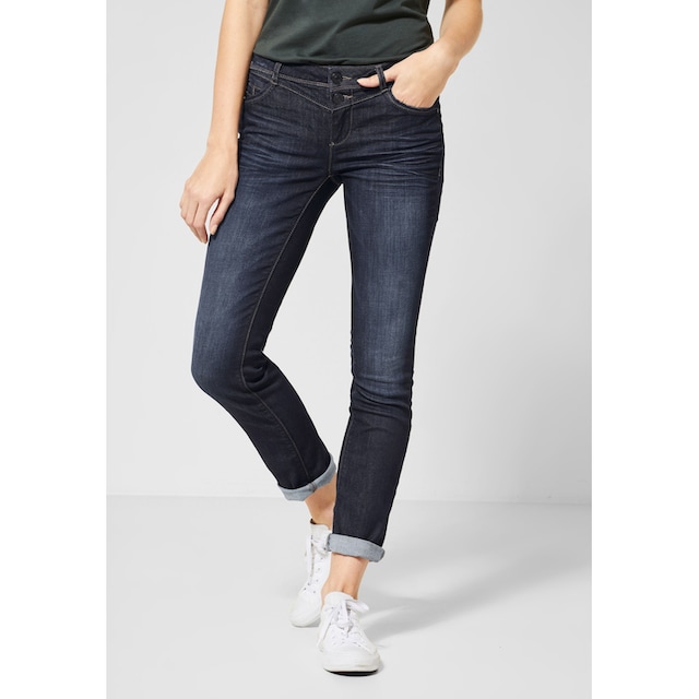 STREET ONE Loose-fit-Jeans, mit Crinkles online kaufen | BAUR