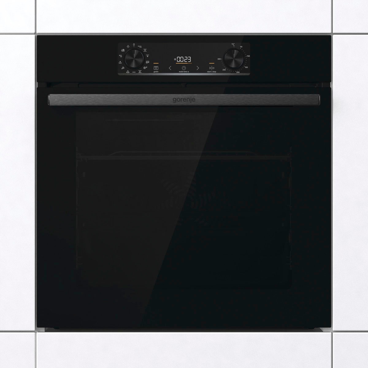 Thumbnail - GORENJE Backofen-Set "BOS6737E13BGOT", mit 1-fach-Teleskopauszug, Aqua Clean, (Set), Pizzafunktion mit 300 C – perfekt f...