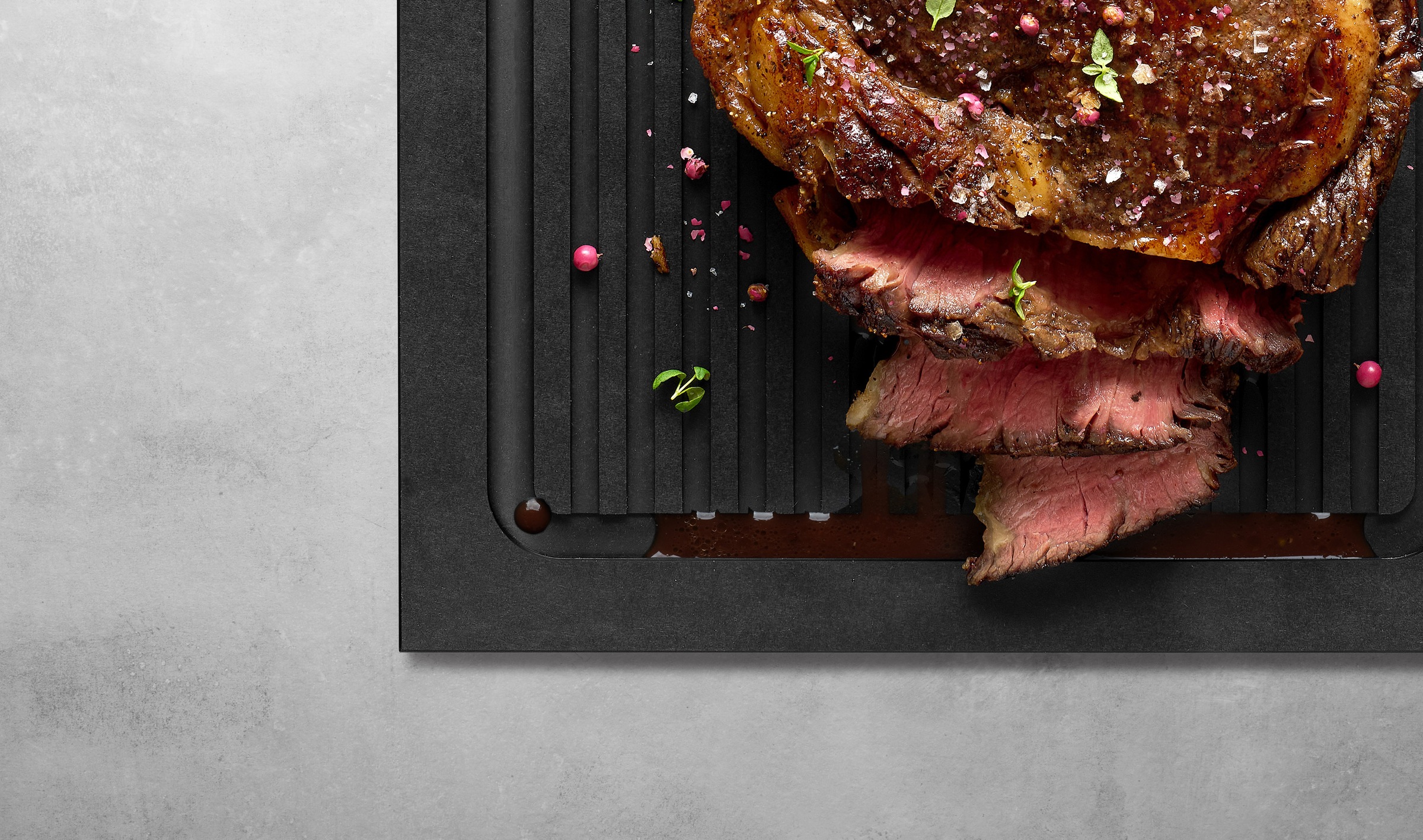 WOLL Servierbrett »Cut & Serve, mit Saftrille«, (1 St.), aus FSC-zertifiziertem Papierverbundstoff