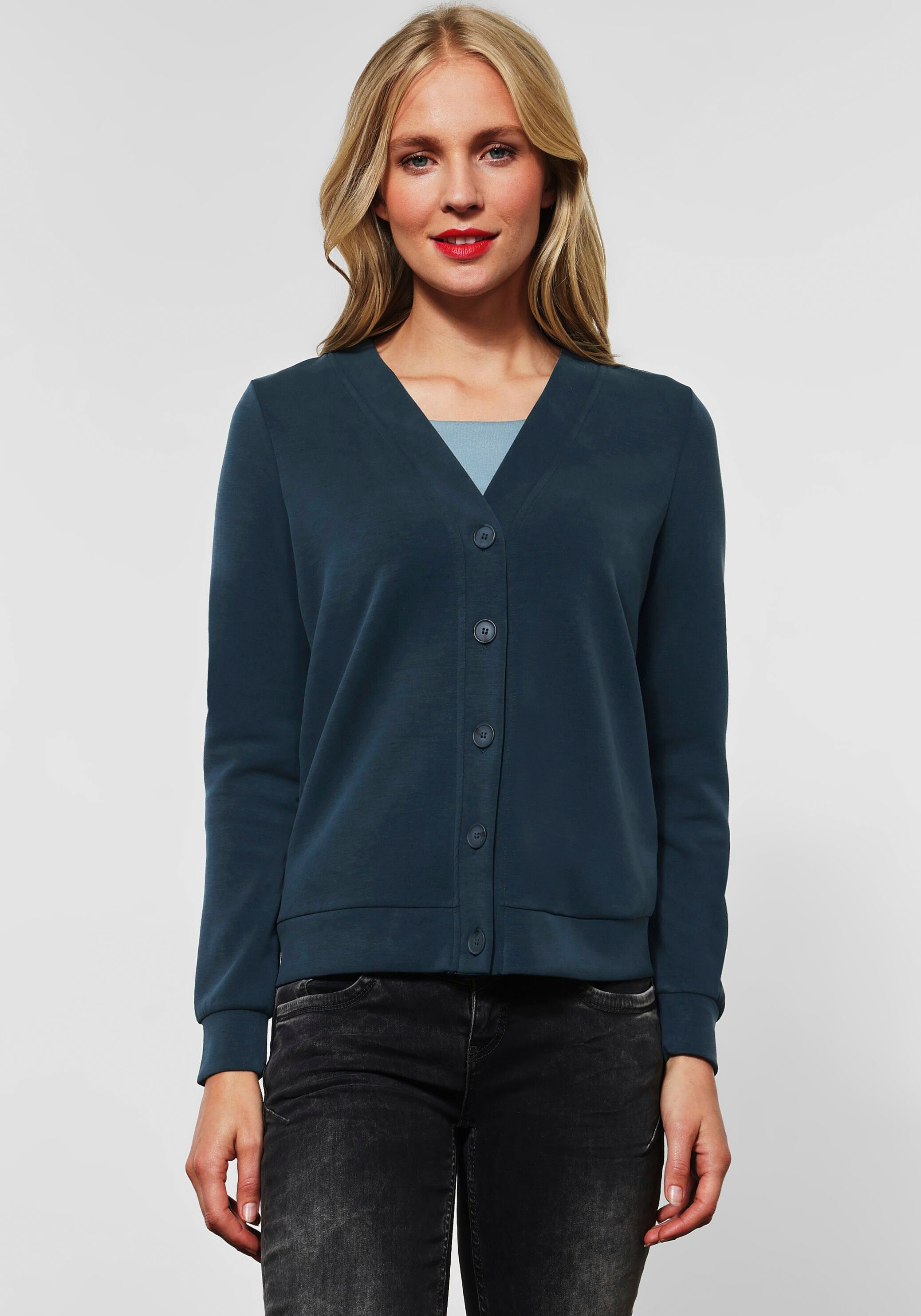 STREET ONE Strickjacke, mit V-Ausschnitt kaufen