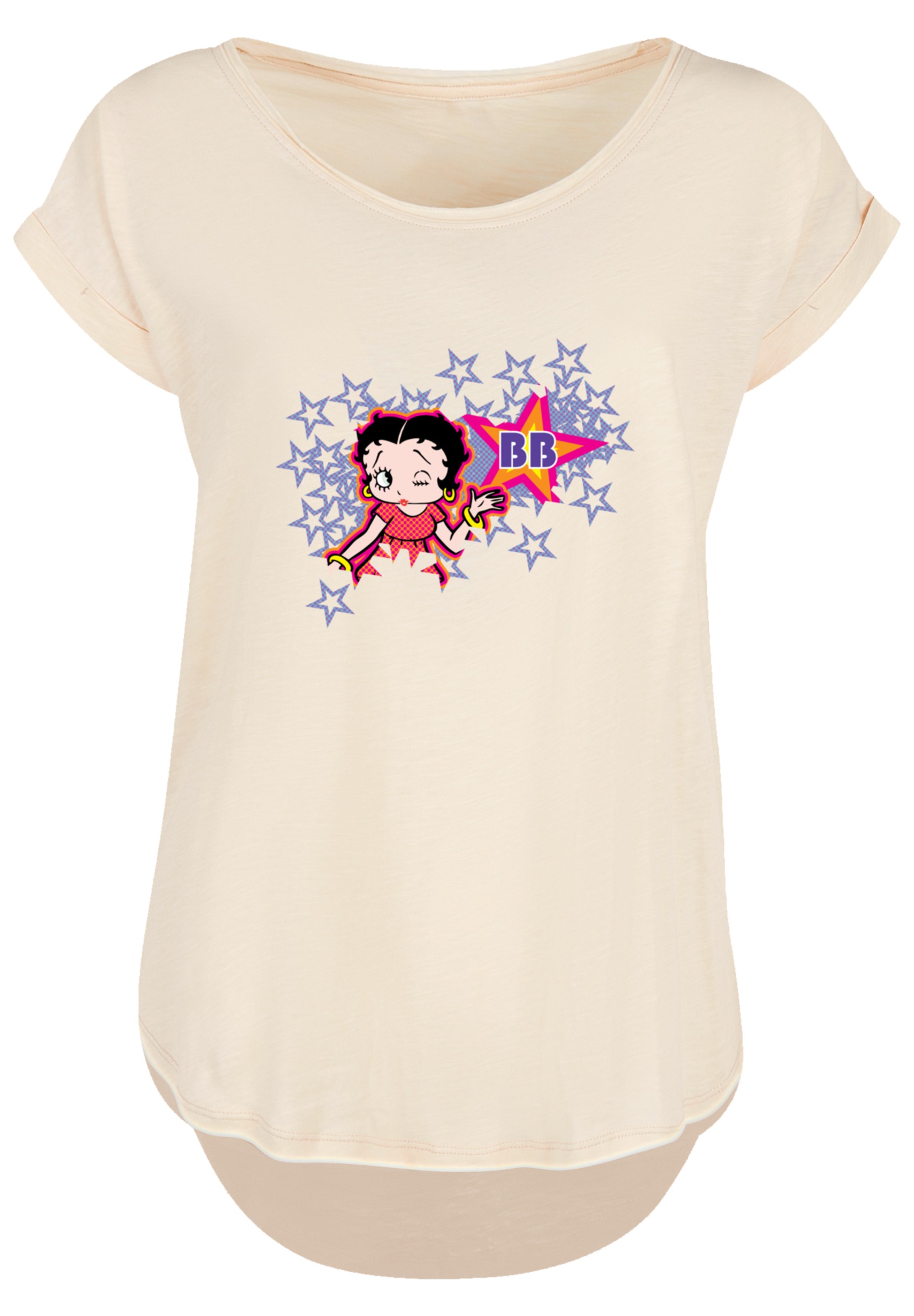 F4NT4STIC T-Shirt »Betty Boop Purple Stars And Dots« Premium Qualität