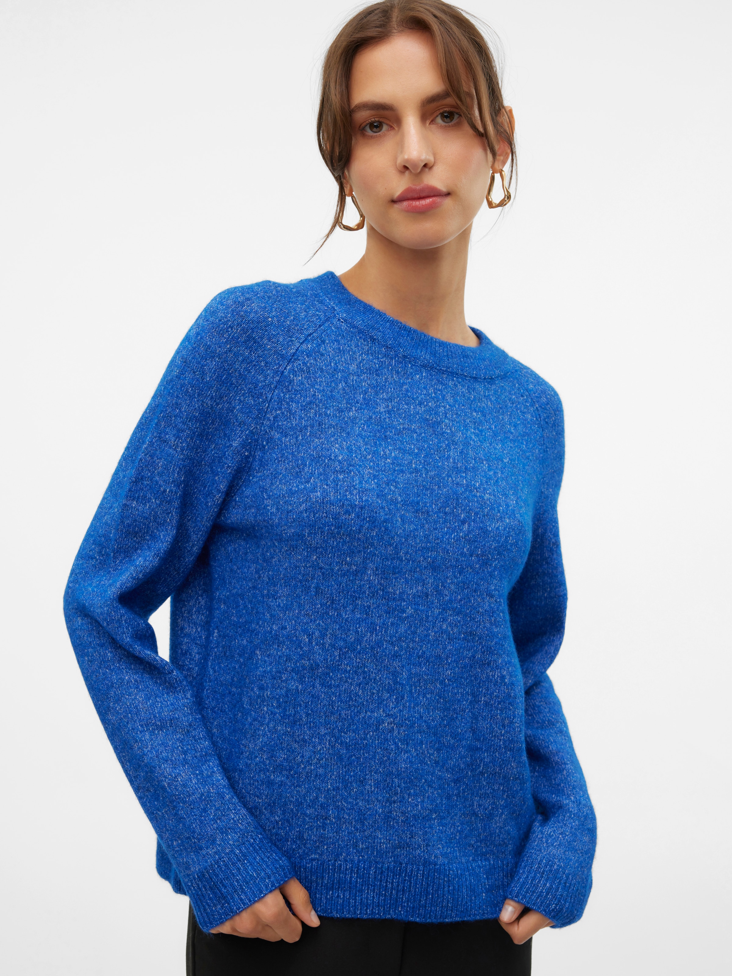 Vero Moda Rundhalspullover "VMFILUCA LS O-NECK PULLOVER GA NOOS" günstig online kaufen