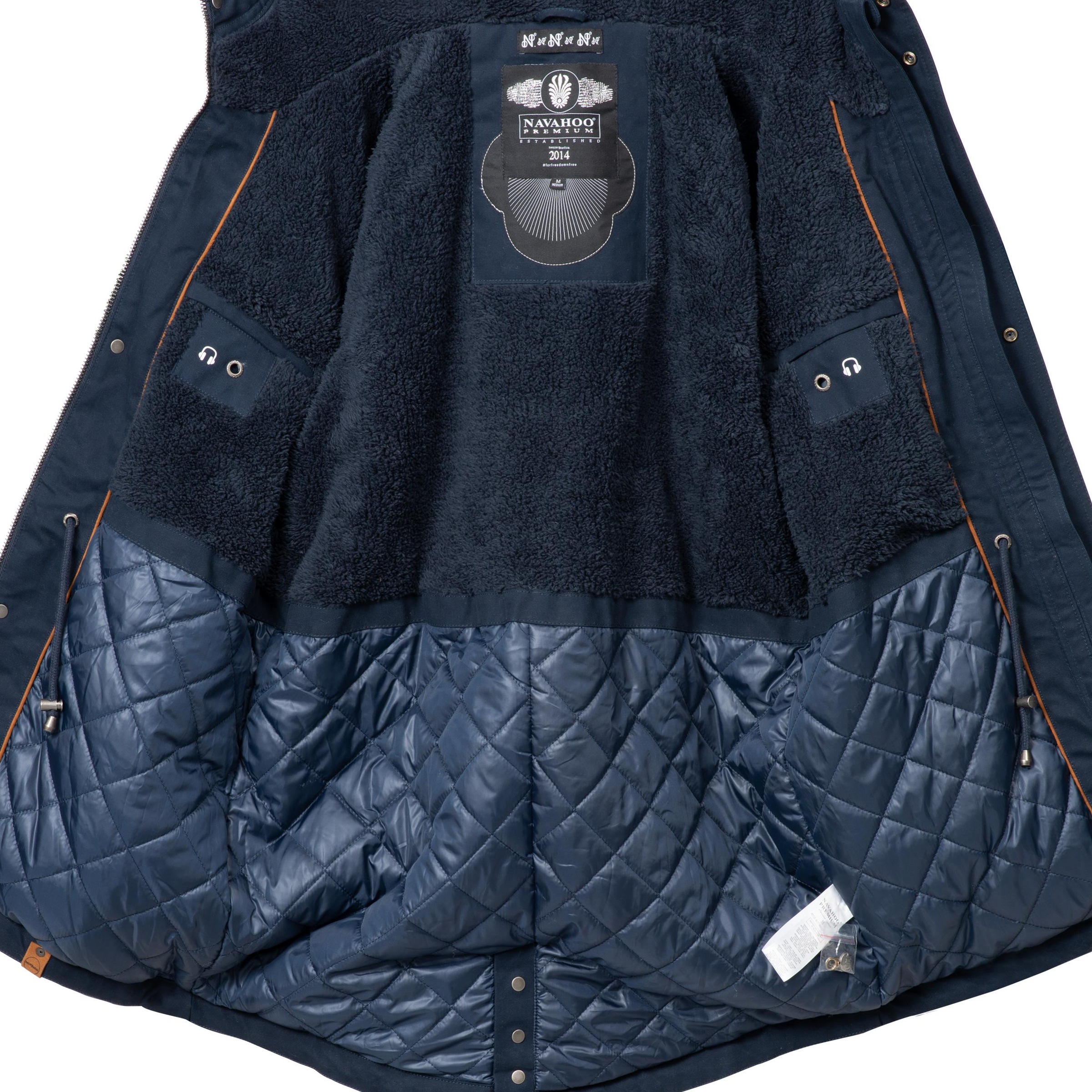 Navahoo Parka »Manaka«, mit Kapuze, stylischer Herren Wintermantel mit Kapuze