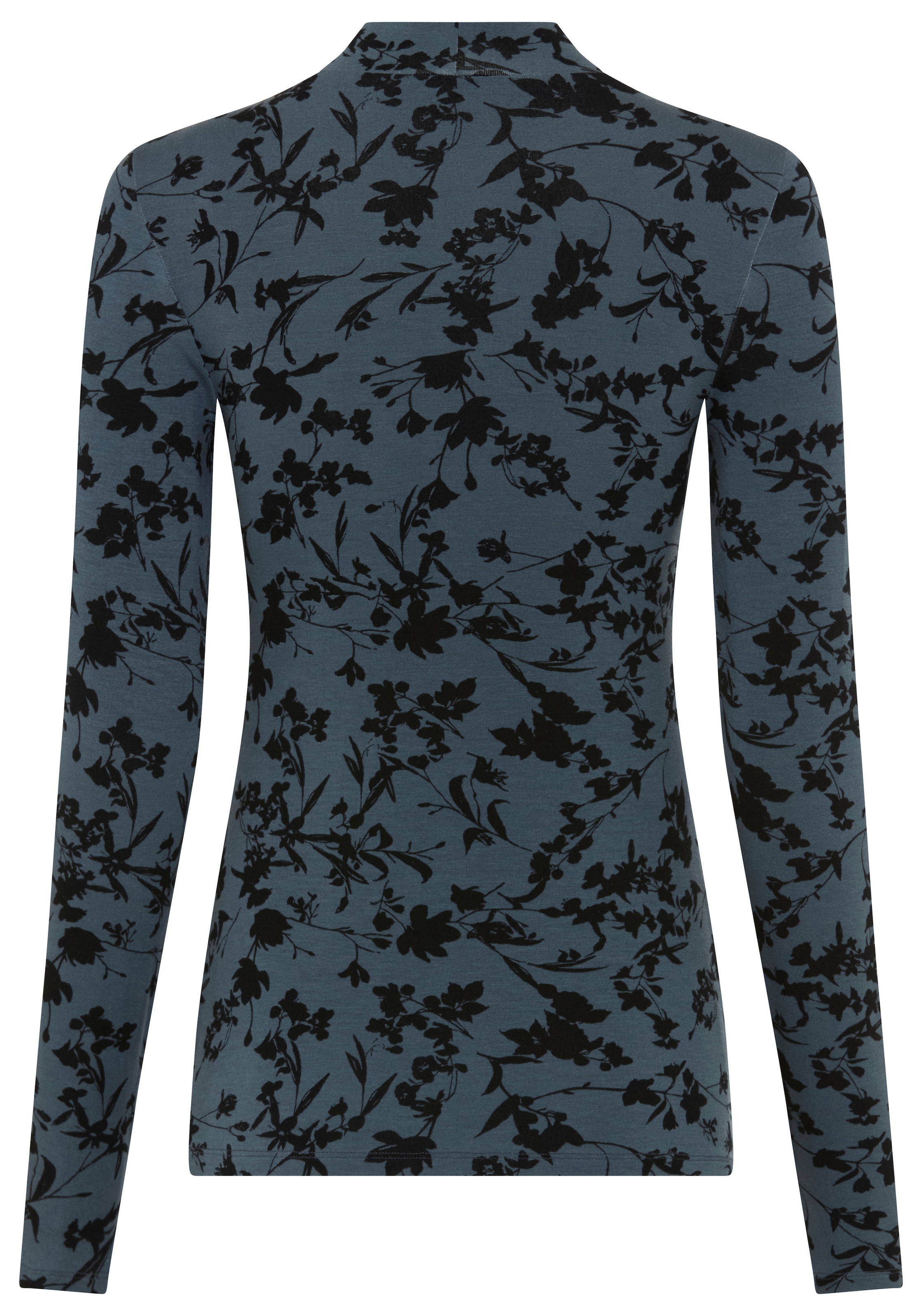 Laura Scott Langarmshirt aus Viskosemischung, figurbetonte Passform, hüftbedeckende Länge