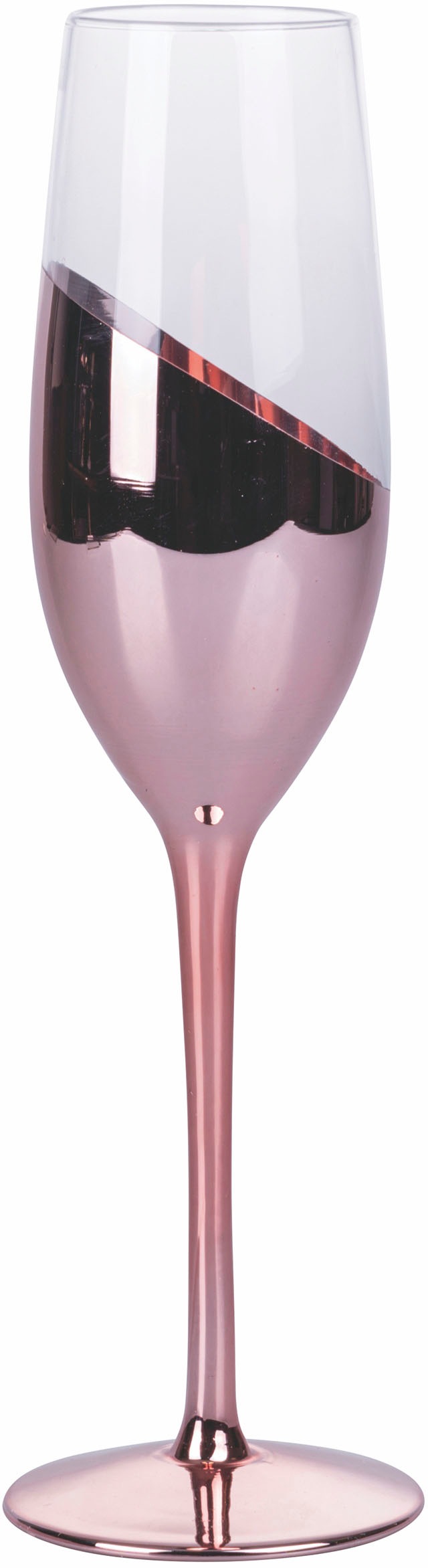 Villa d'Este Sektglas »Chic«, (Set, 4 tlg.), Gläser-Set, Sektflöten, 4-teilig, Inhalt 280 ml