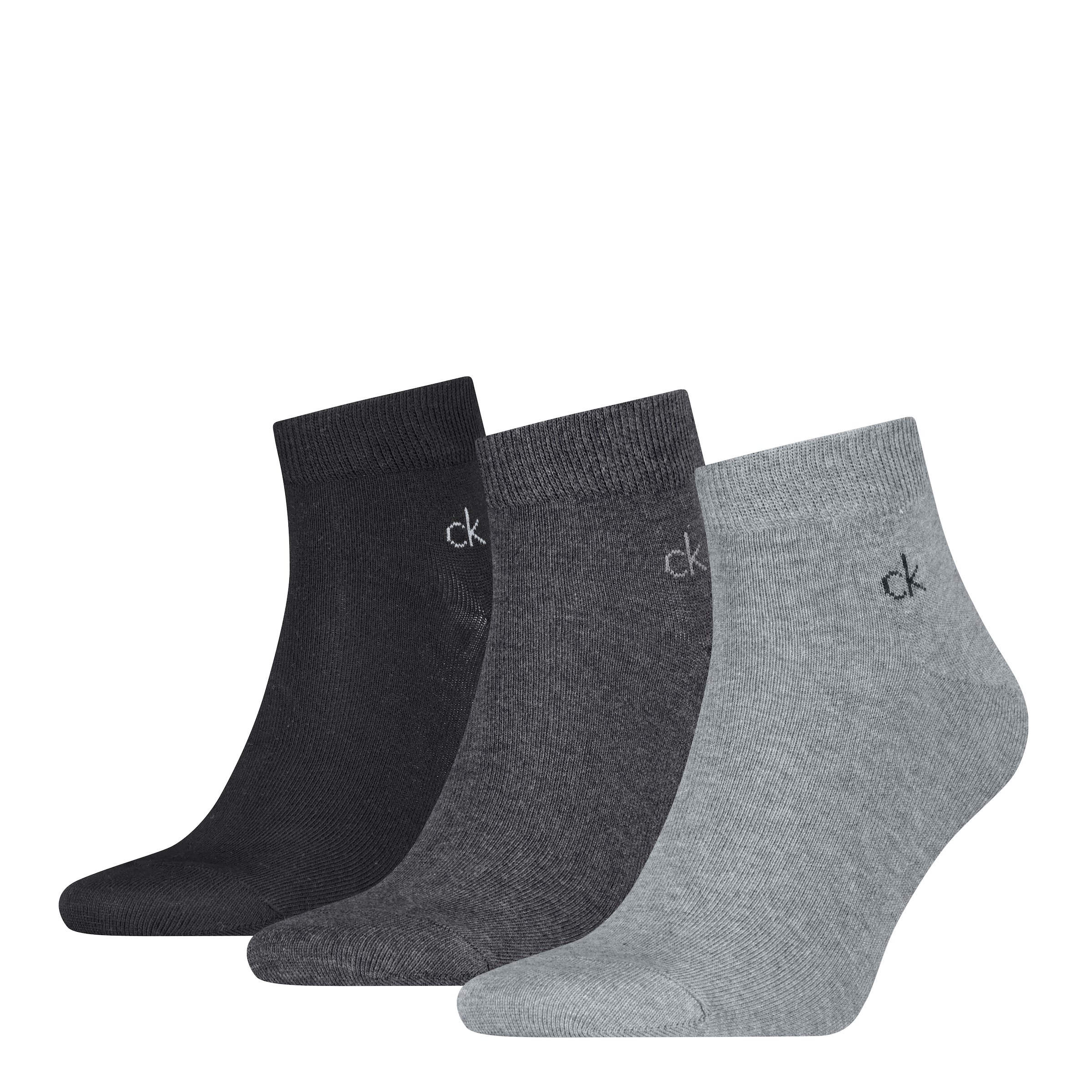 Calvin Klein Kurzsocken »CK MEN QUARTER« 3 Paar,  Rippenbündchen, Cotton-Mix, elastisch