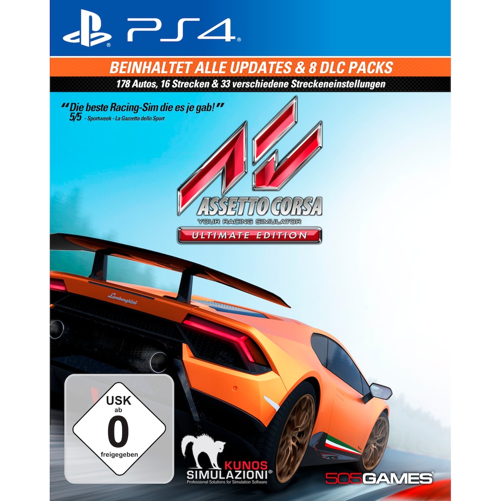 505 GAMES Spielesoftware »Assetto Corsa Ultimate Edition«, PlayStation 4