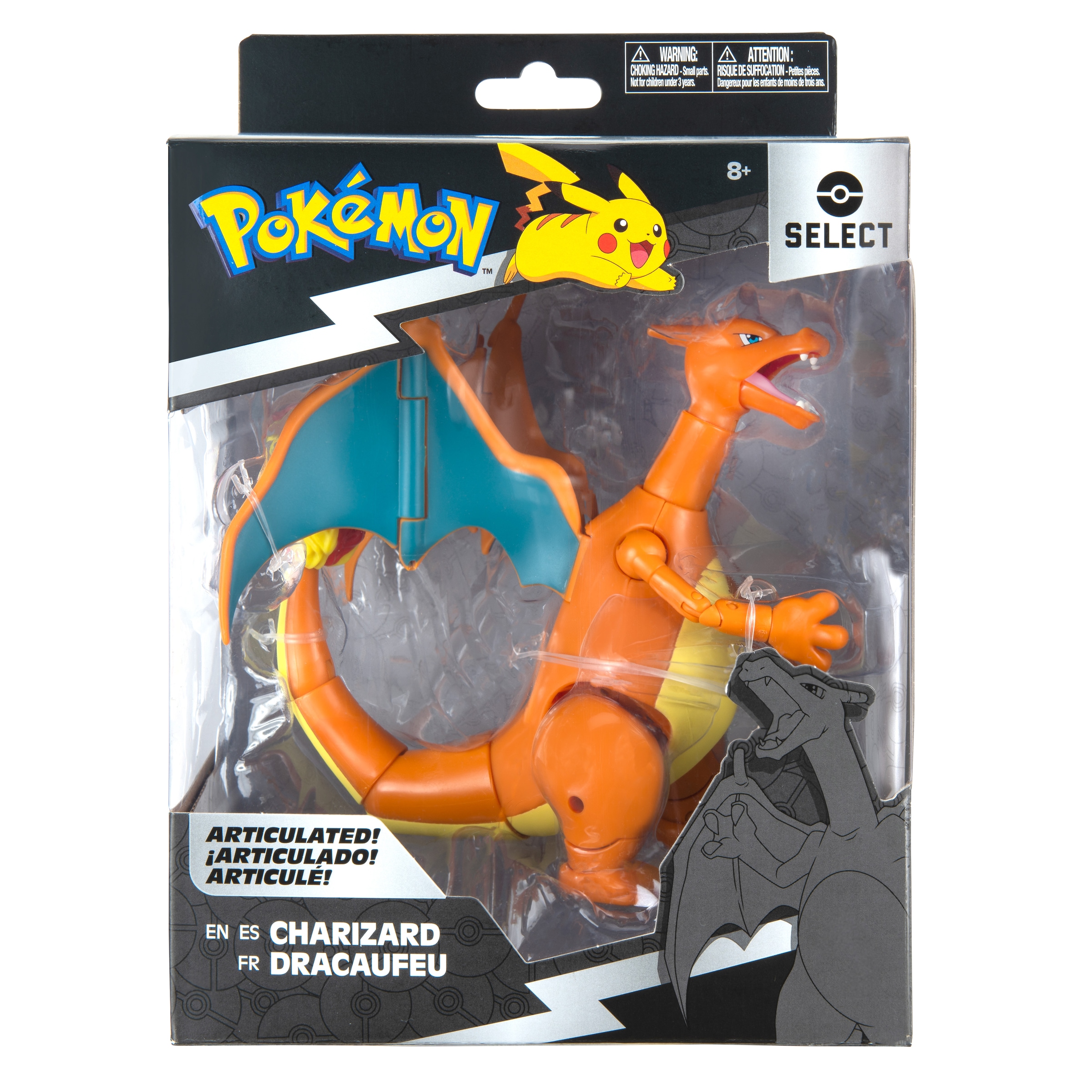 Jazwares Merchandise-Figur »Pokémon - Select Figur - Glurak 15 cm«, (1 tlg.)