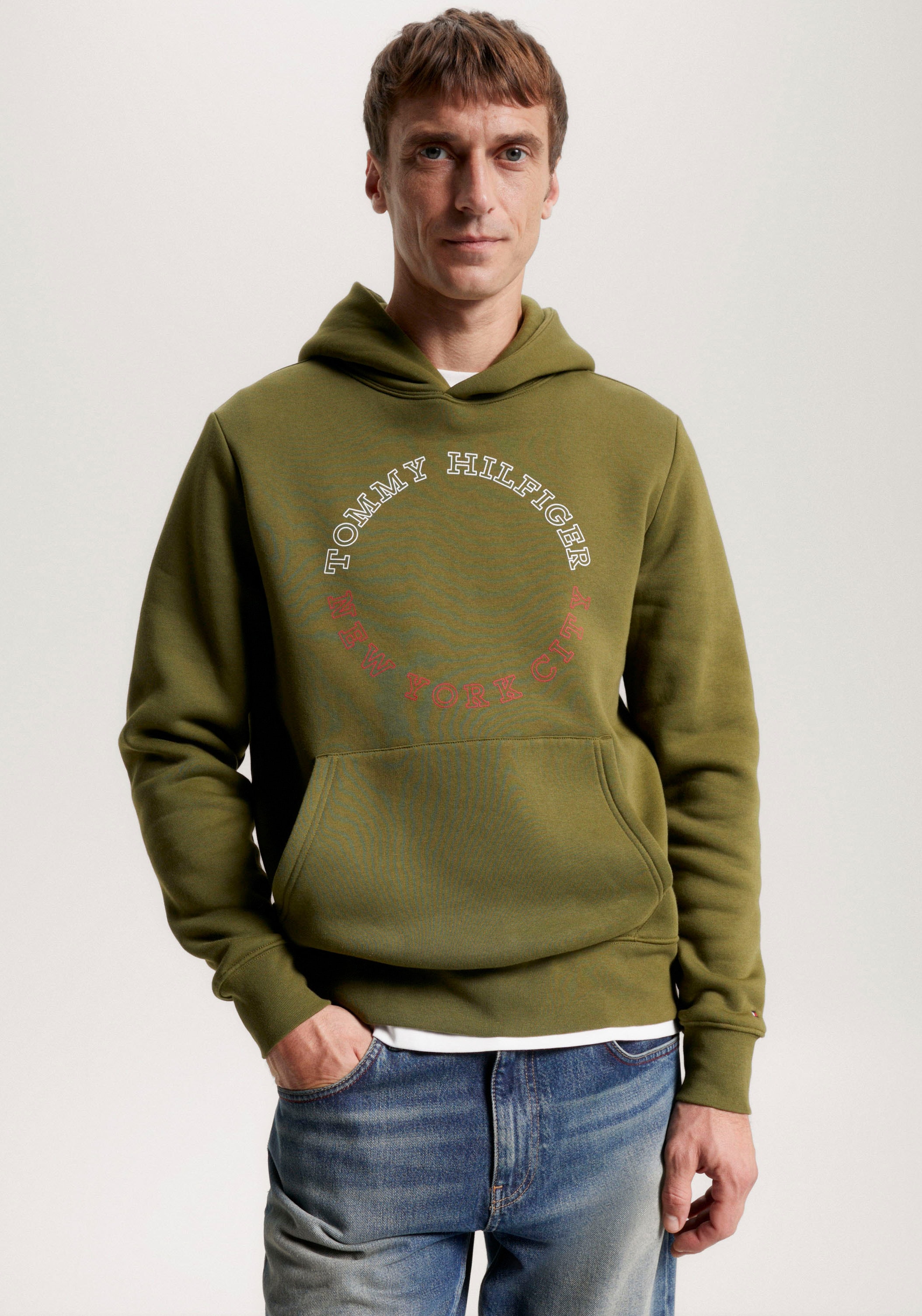 Tommy Hilfiger Kapuzensweatshirt »MONOTYPE ROUNDALL HOODY« ▷ bestellen |  BAUR