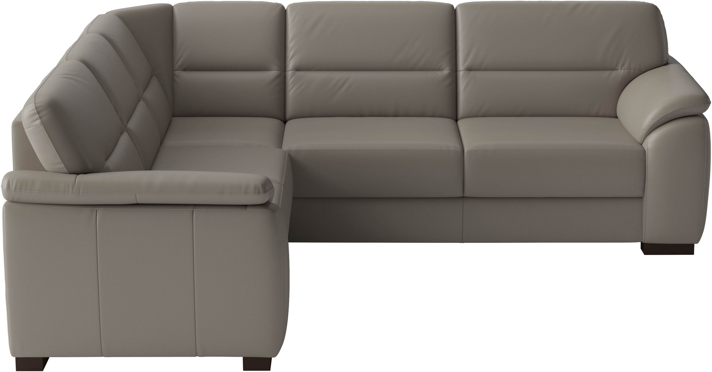 sit&more Ecksofa "Montego Leder, L-Form, B: 255cm" wahlweise mit Schlaffunktion und Schubkasten